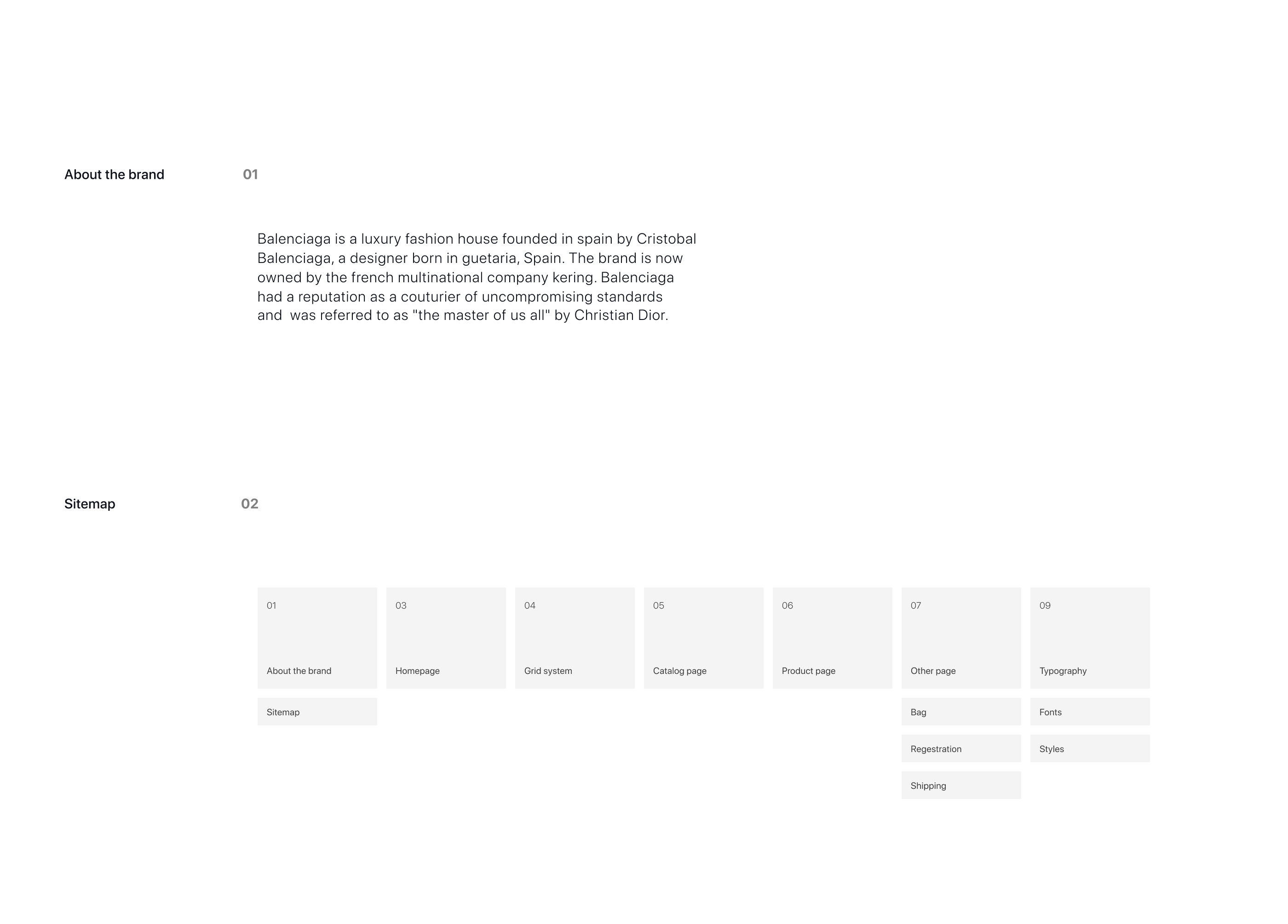 Balenciaga e-store — Redesign concept — Изображение №2 — Графика, Интерфейсы на Dprofile