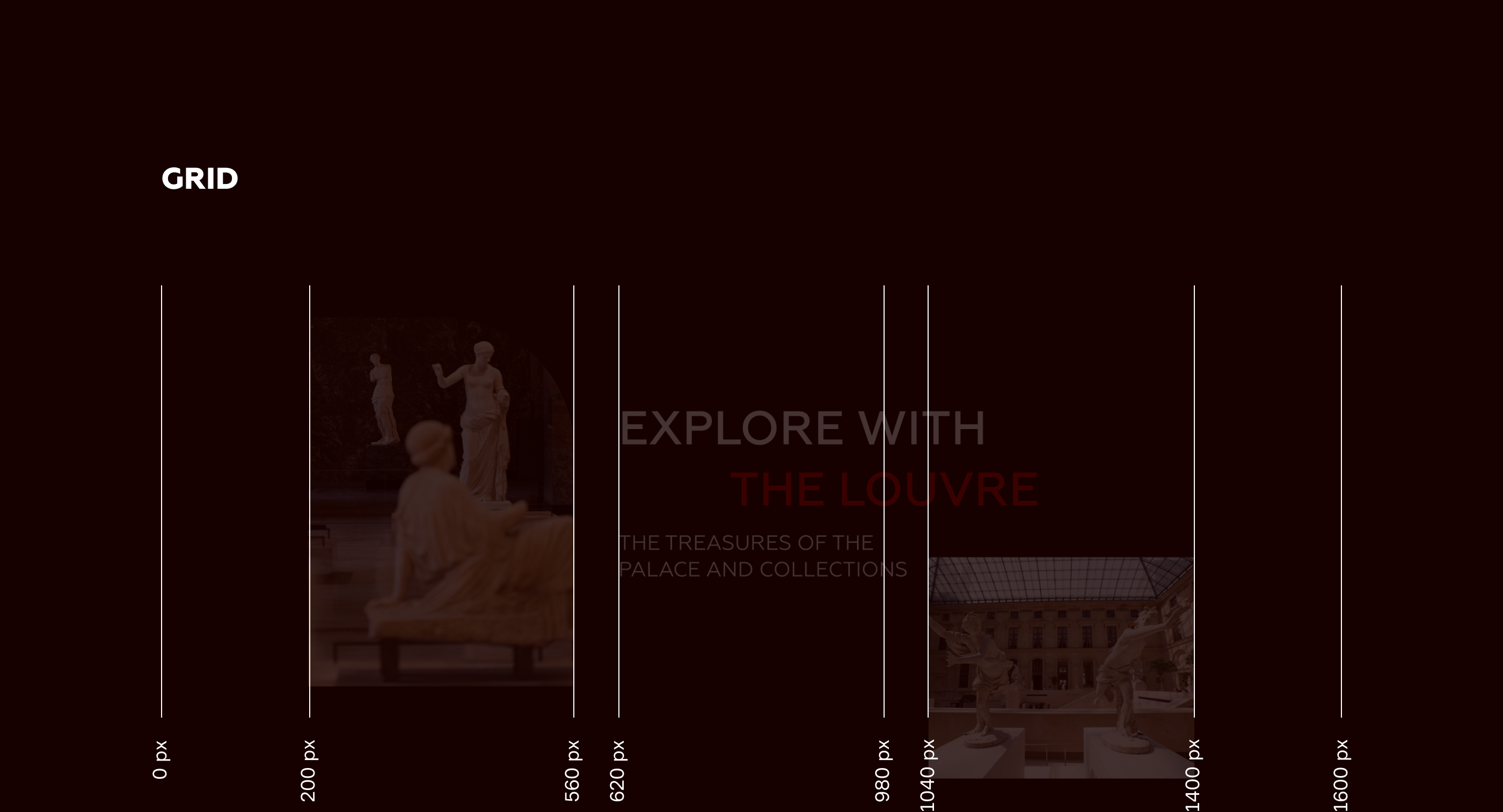 Louvre Museum — website redesign, concept — Изображение №5 — Графика, Интерфейсы на Dprofile