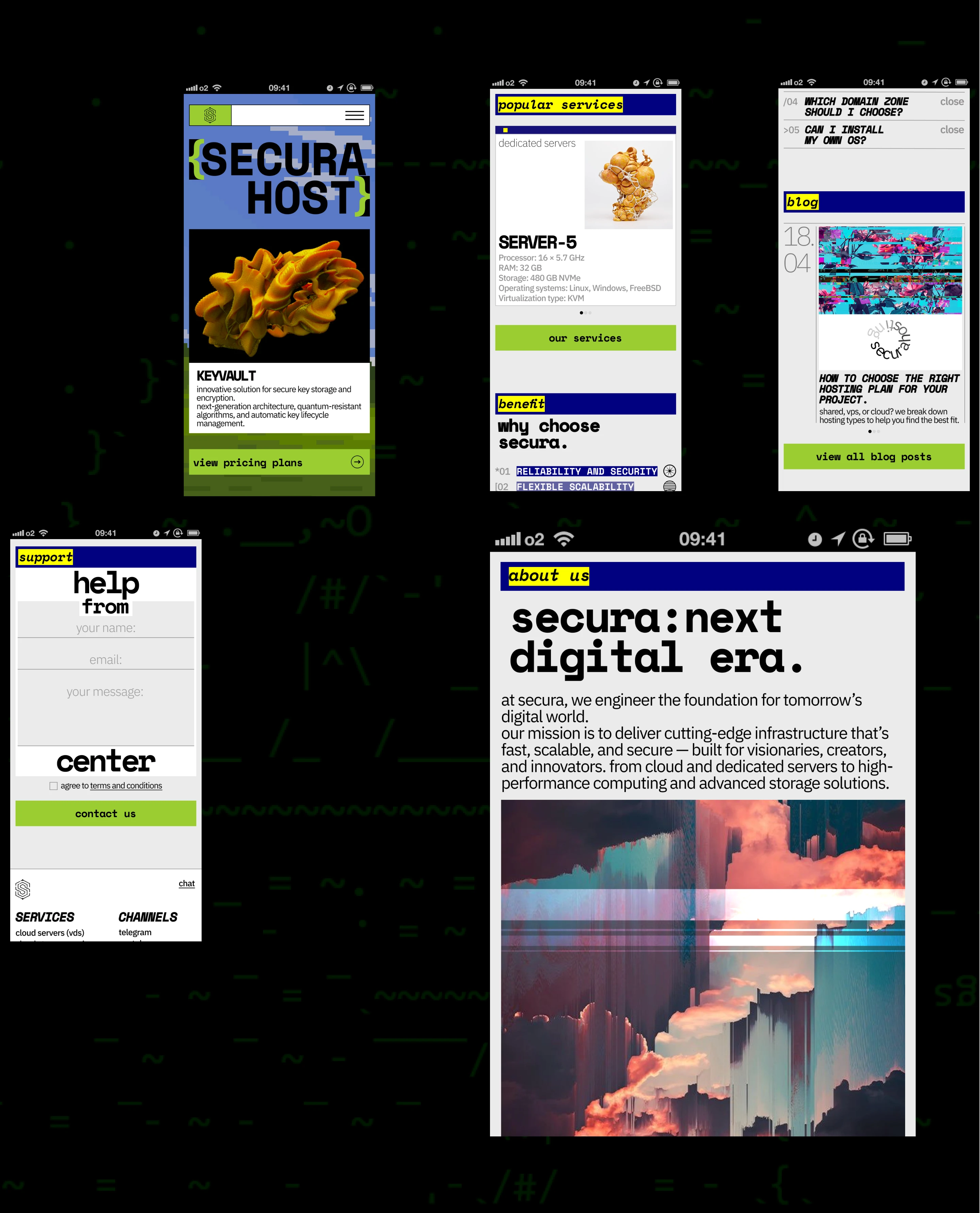 SECURA.host | E-COMMERCE — Изображение №5 — Интерфейсы на Dprofile