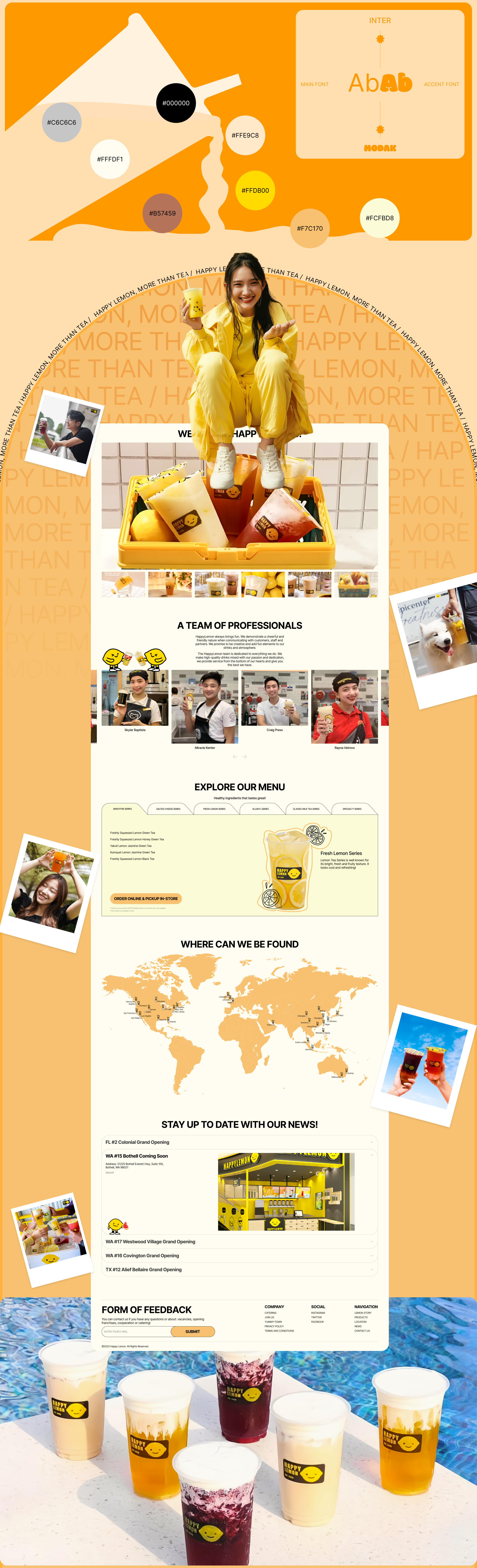 HAPPY LEMON | LANDING PAGE | REDESIGN — Изображение №4 — Интерфейсы на Dprofile