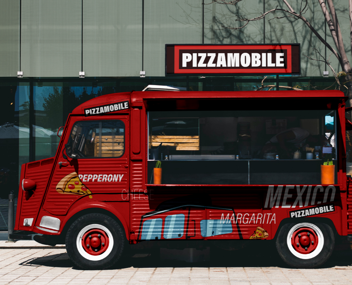 Логотип для фудтрака | Food truck logo — Брендинг, Иллюстрация на Dprofile