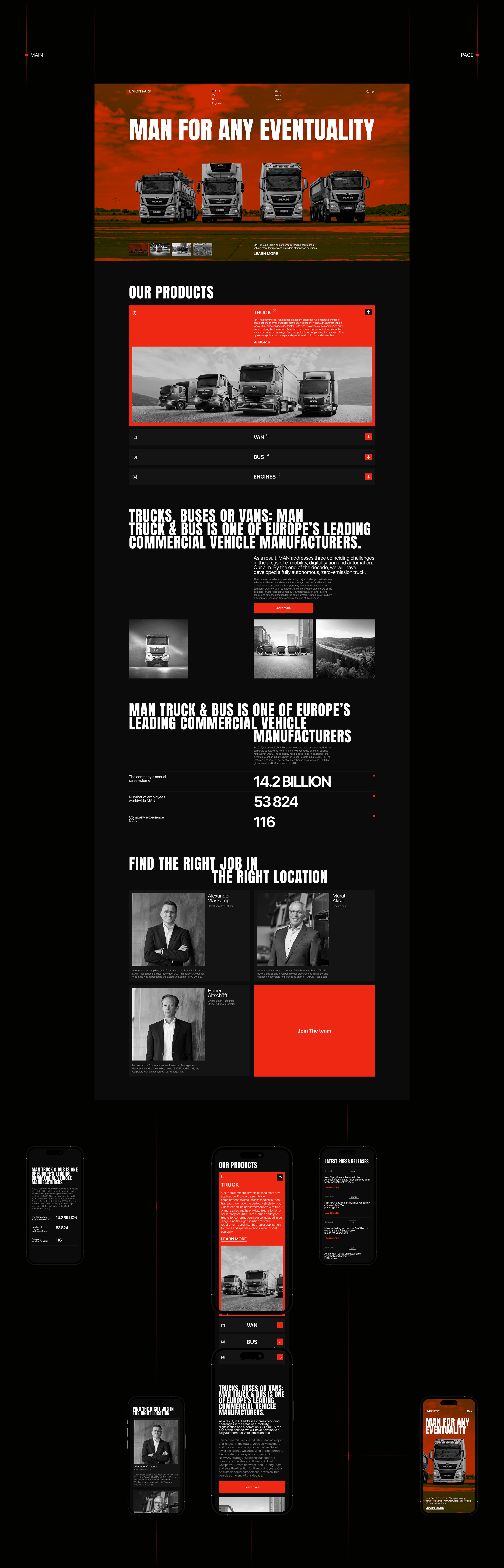 UNIONPARK | CORPORATE WEBSITE — Изображение №8 — Интерфейсы на Dprofile