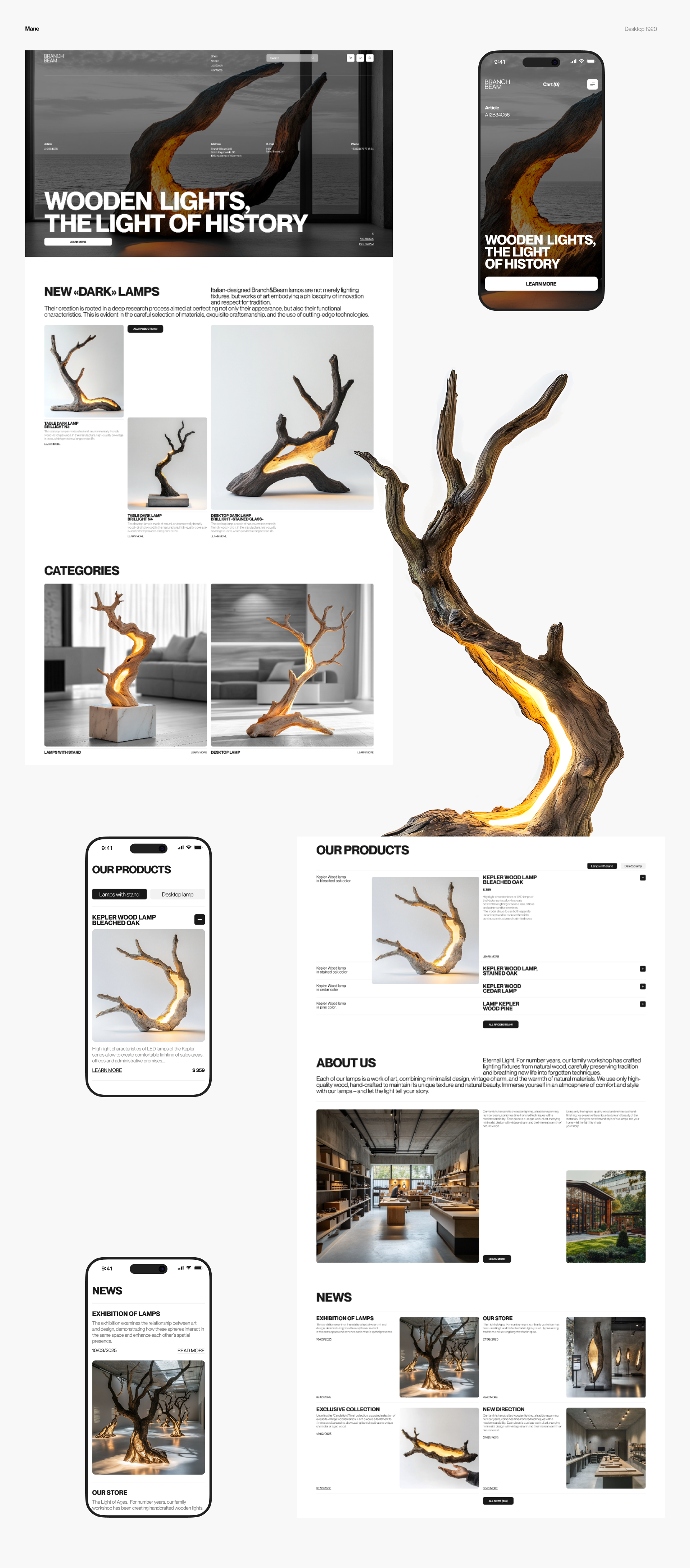 BRAMCH&BEAM | E-commerce — Изображение №3 — Интерфейсы на Dprofile