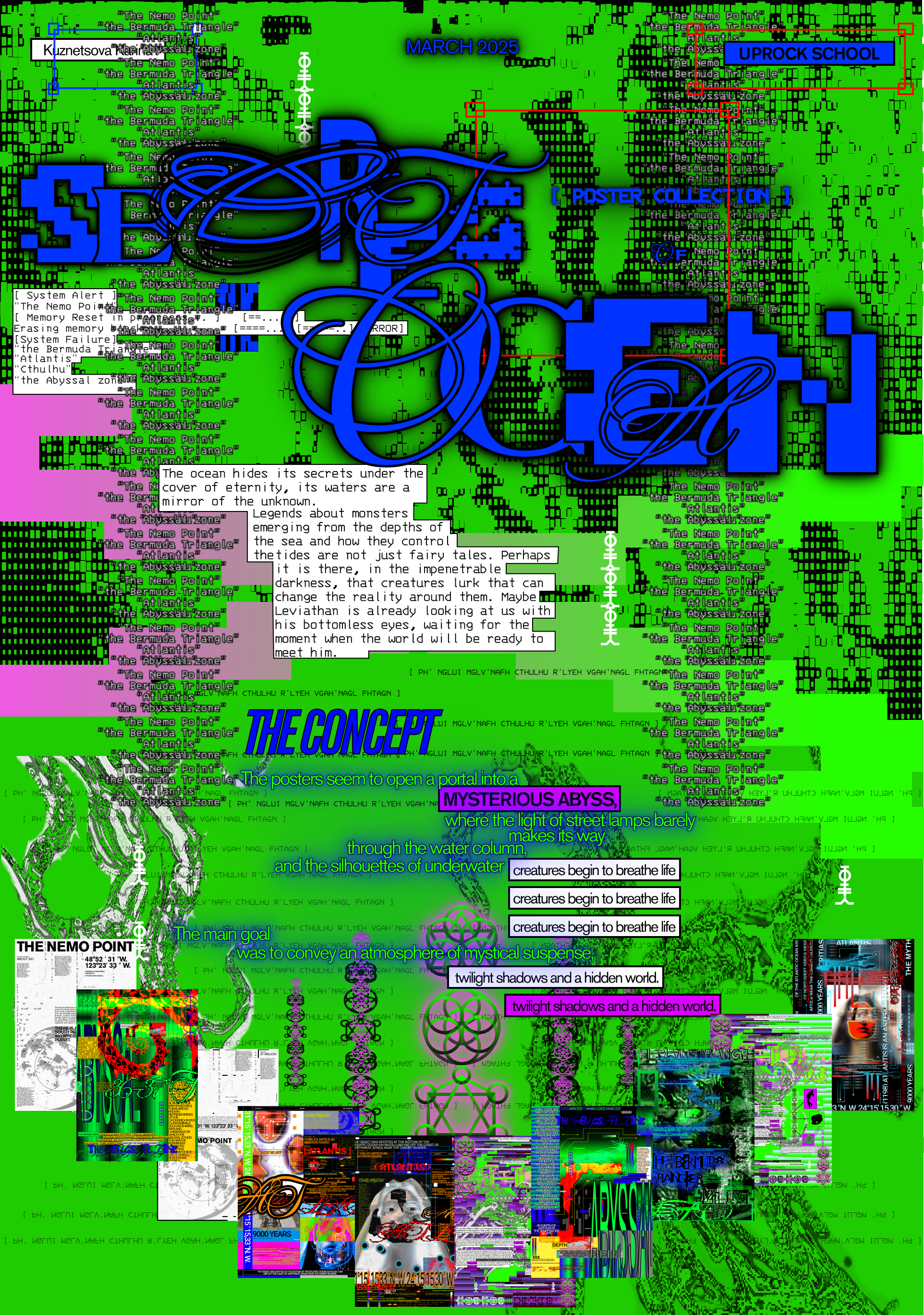 SECRETS OF THE OCEAN|Poster Collection — Изображение №1 — Графика на Dprofile