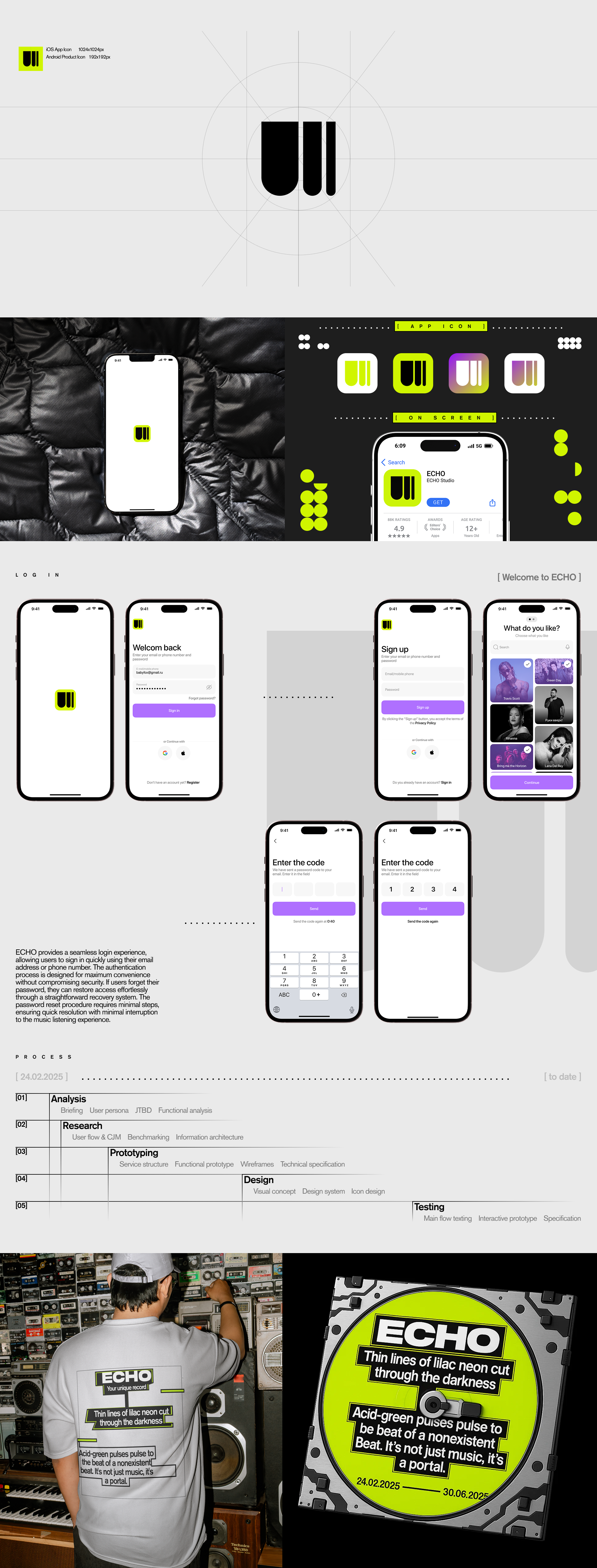 ECHO | Music app — Изображение №3 — Интерфейсы, Брендинг на Dprofile