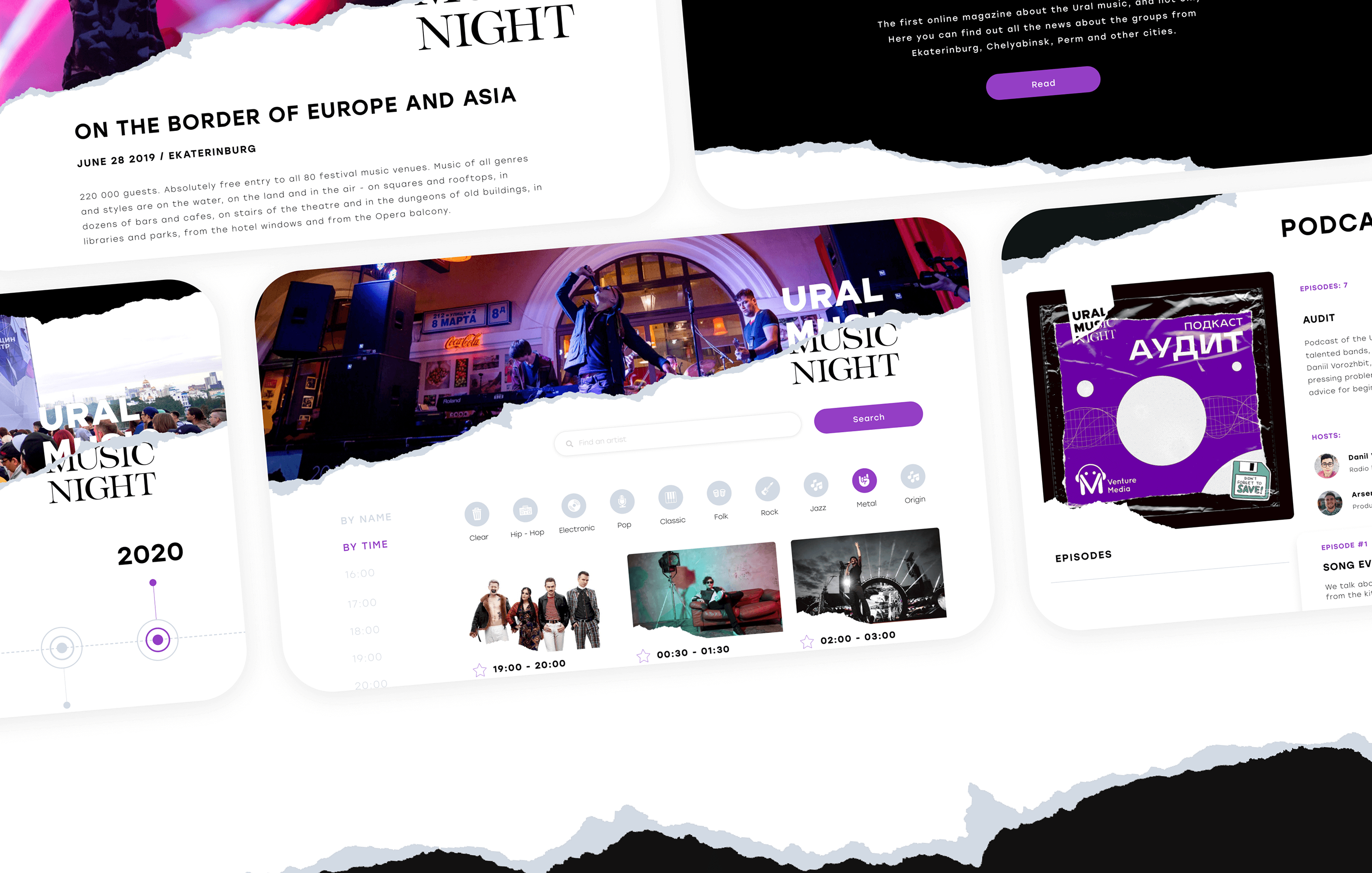 UMN / Website & App for Music festival — Изображение №9 — Интерфейсы, Анимация на Dprofile