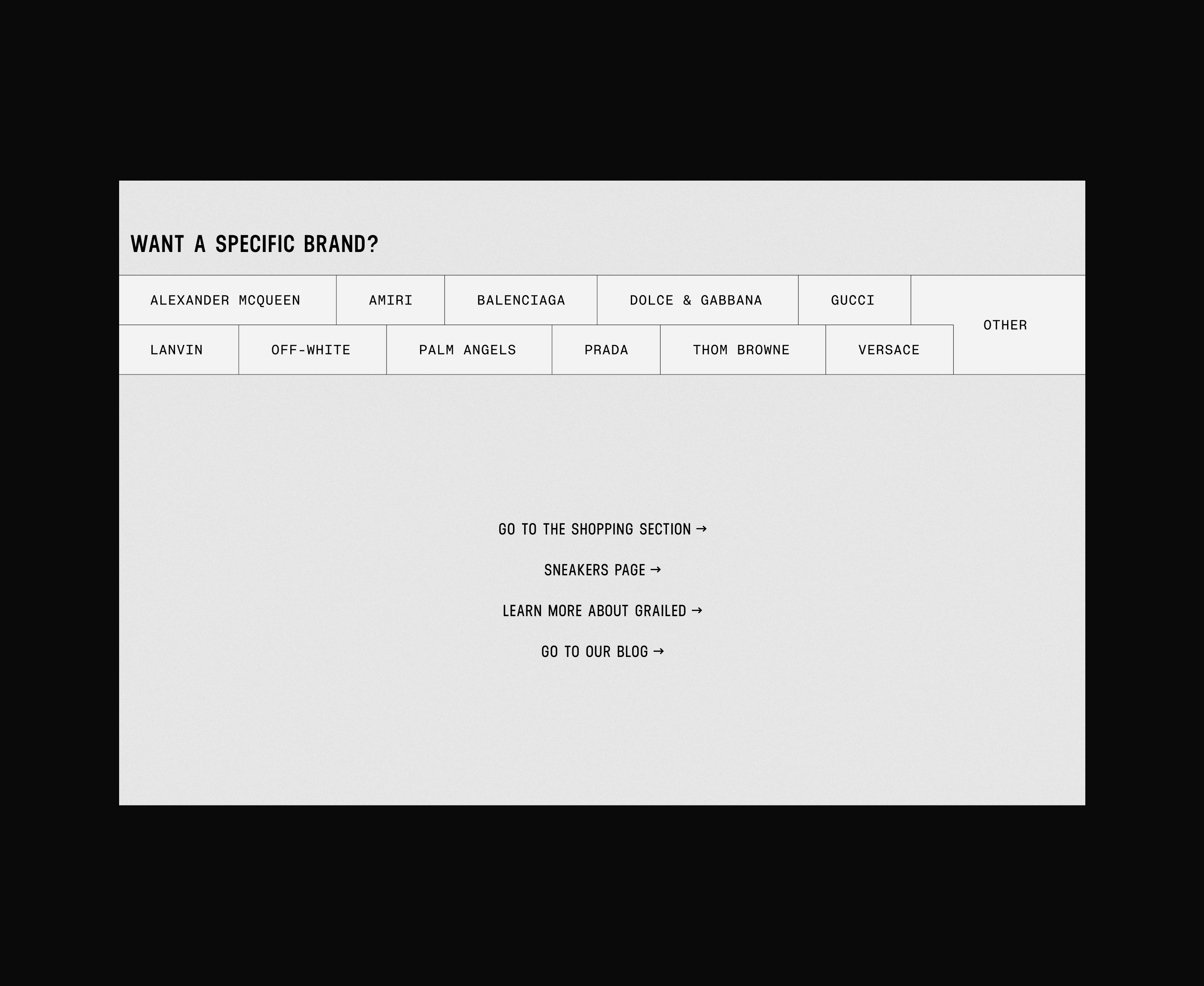 GRAILED PREMIUM FASHION — Изображение №24 — Интерфейсы, Брендинг на Dprofile