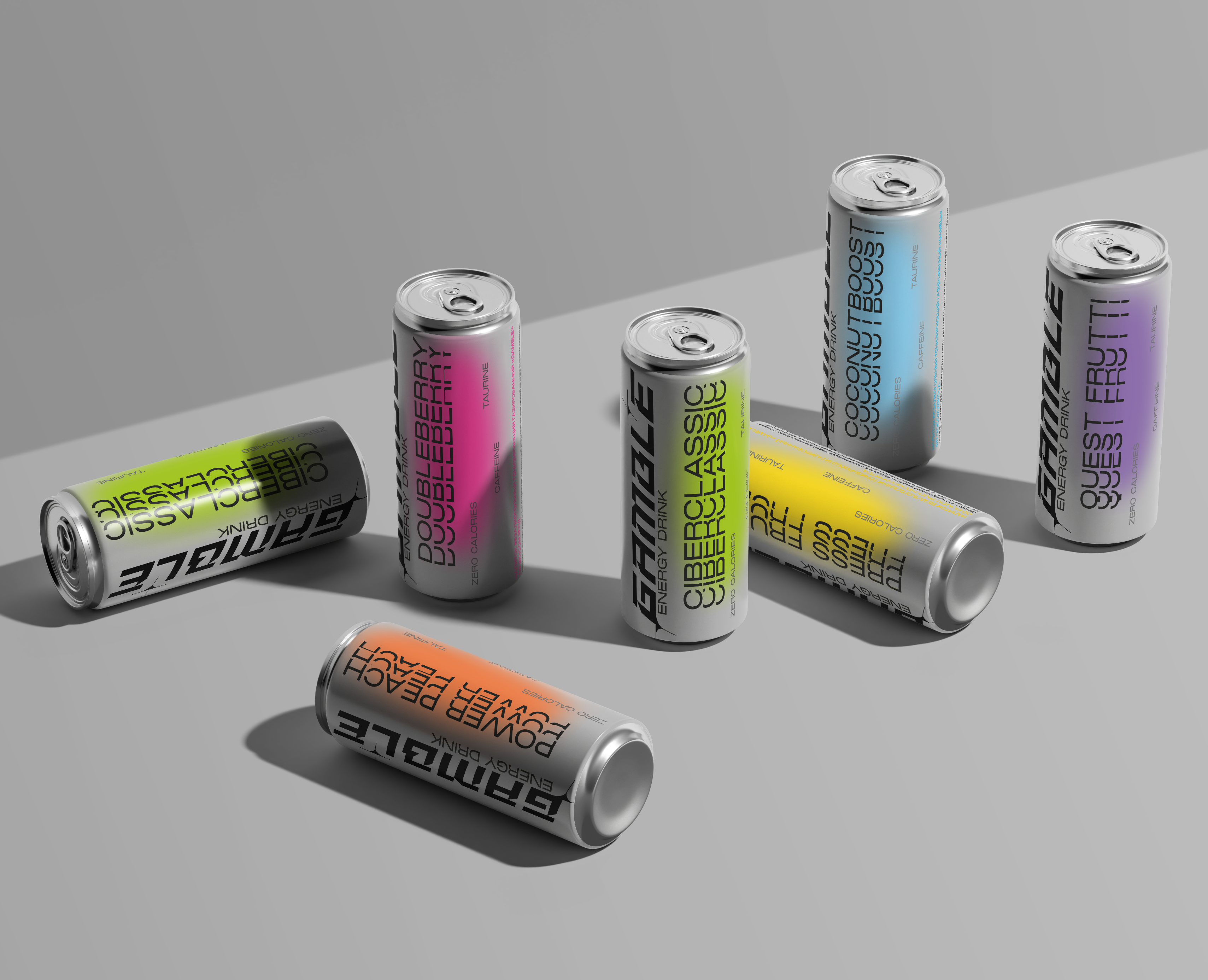 GAMBLE || Energy drink || Packaging design — Брендинг на Dprofile
