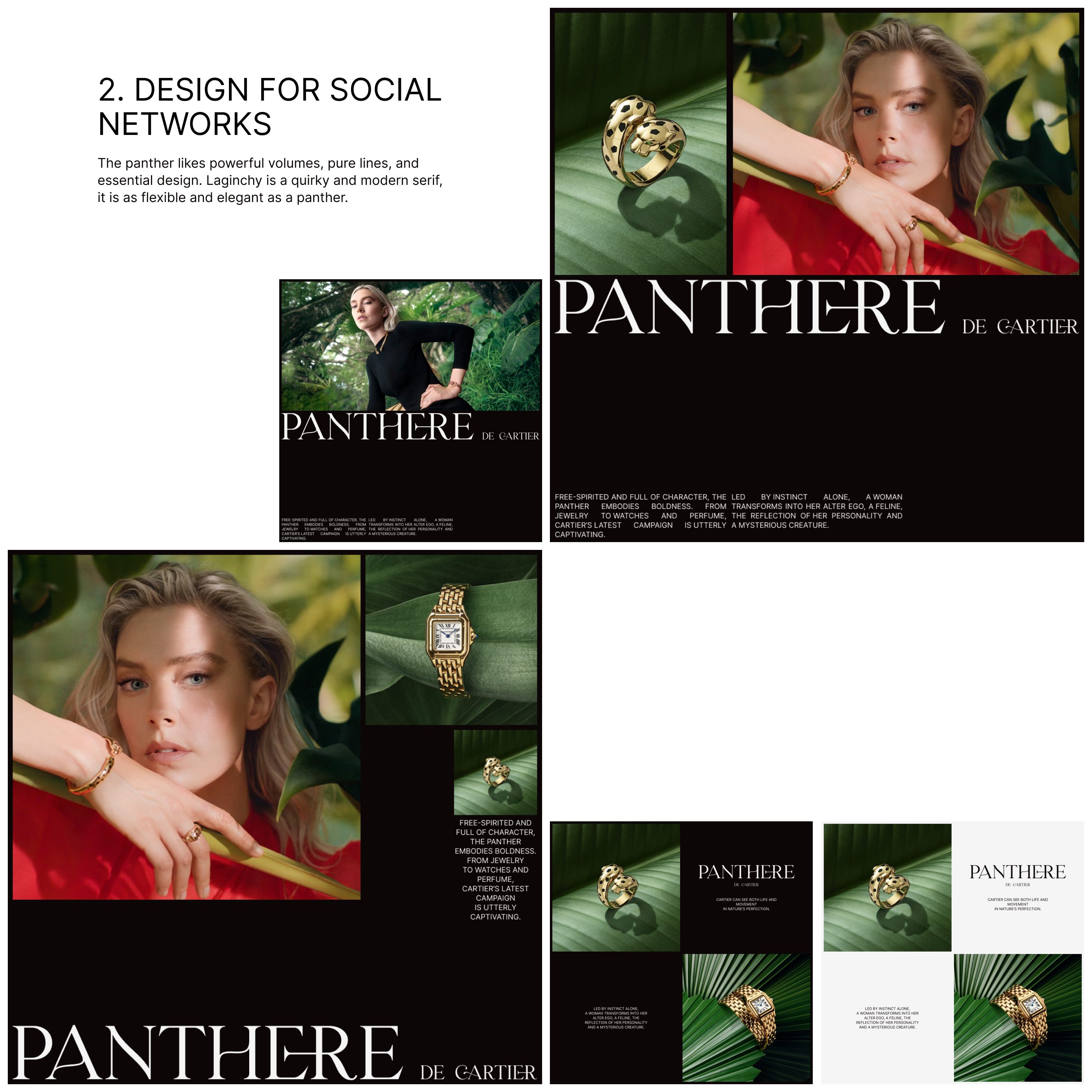 Постеры | Дизайн для соцсетей | Panthère de Cartier — Изображение №5 — Интерфейсы, Брендинг на Dprofile