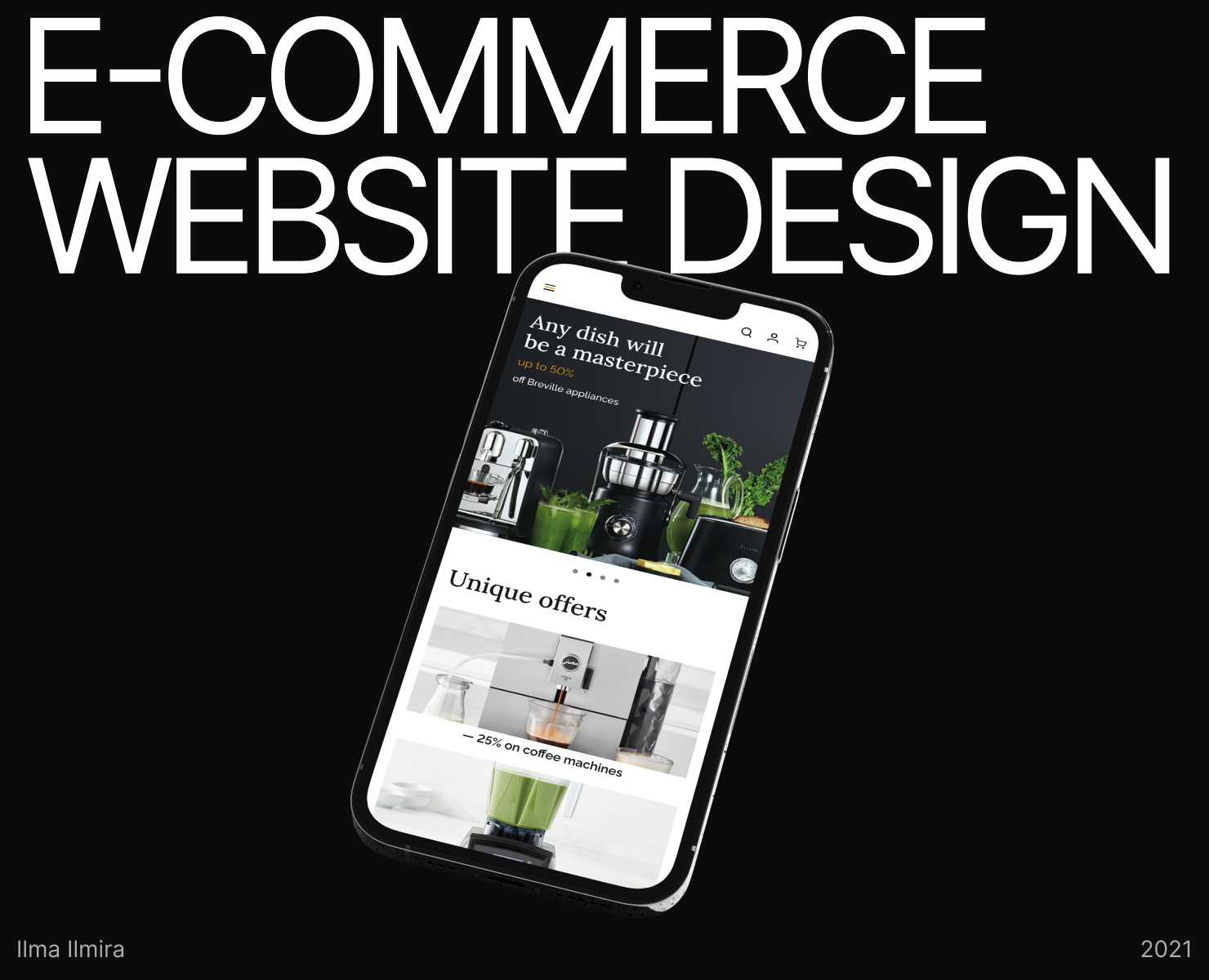E-commerce website design | Kitchen appliances store — Интерфейсы на Dprofile