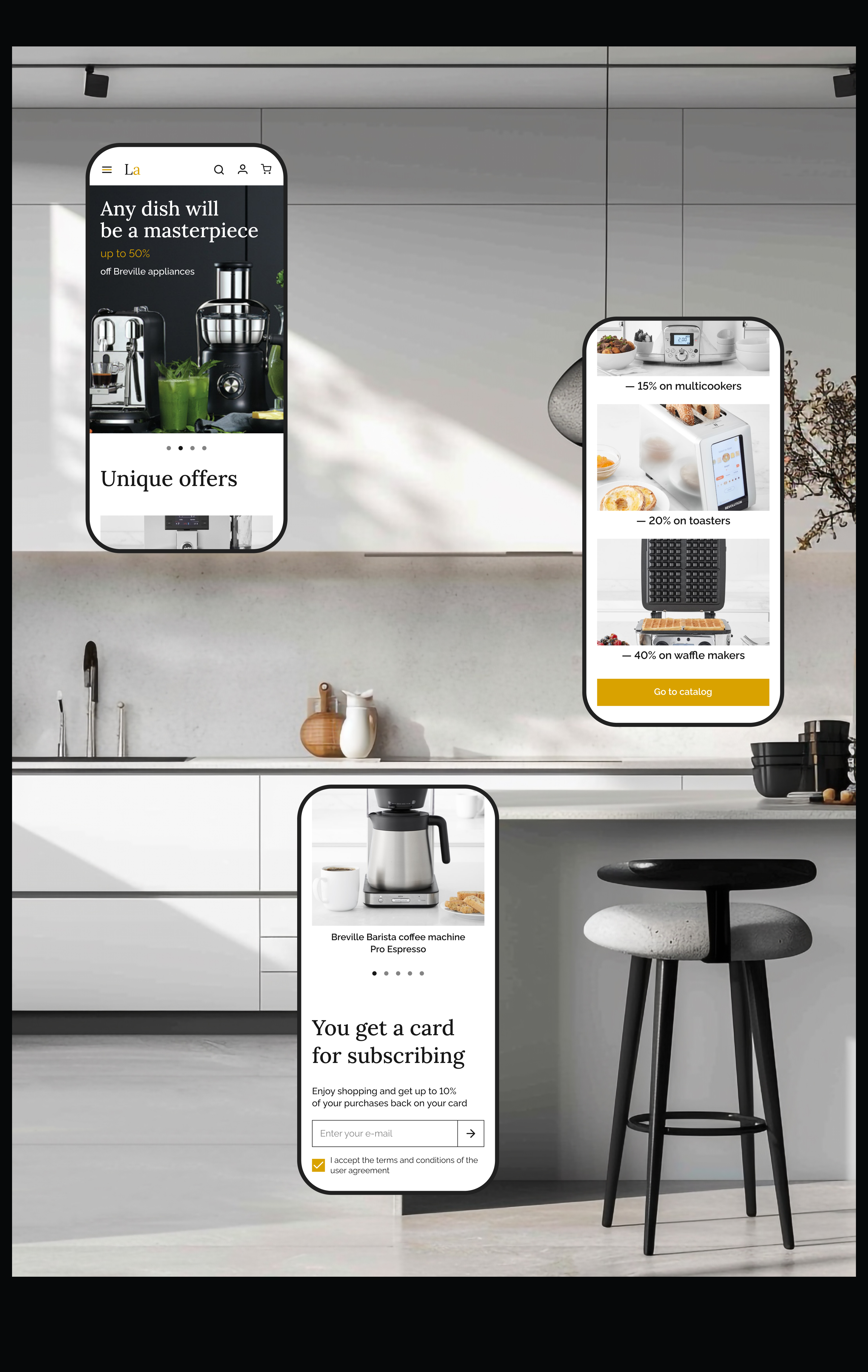 E-commerce website design | Kitchen appliances store — Изображение №6 — Интерфейсы на Dprofile