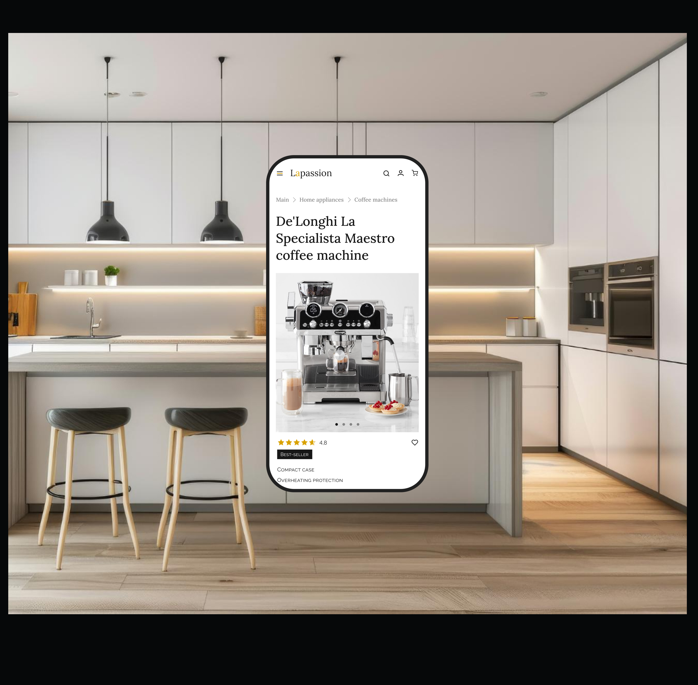 E-commerce website design | Kitchen appliances store — Изображение №12 — Интерфейсы на Dprofile