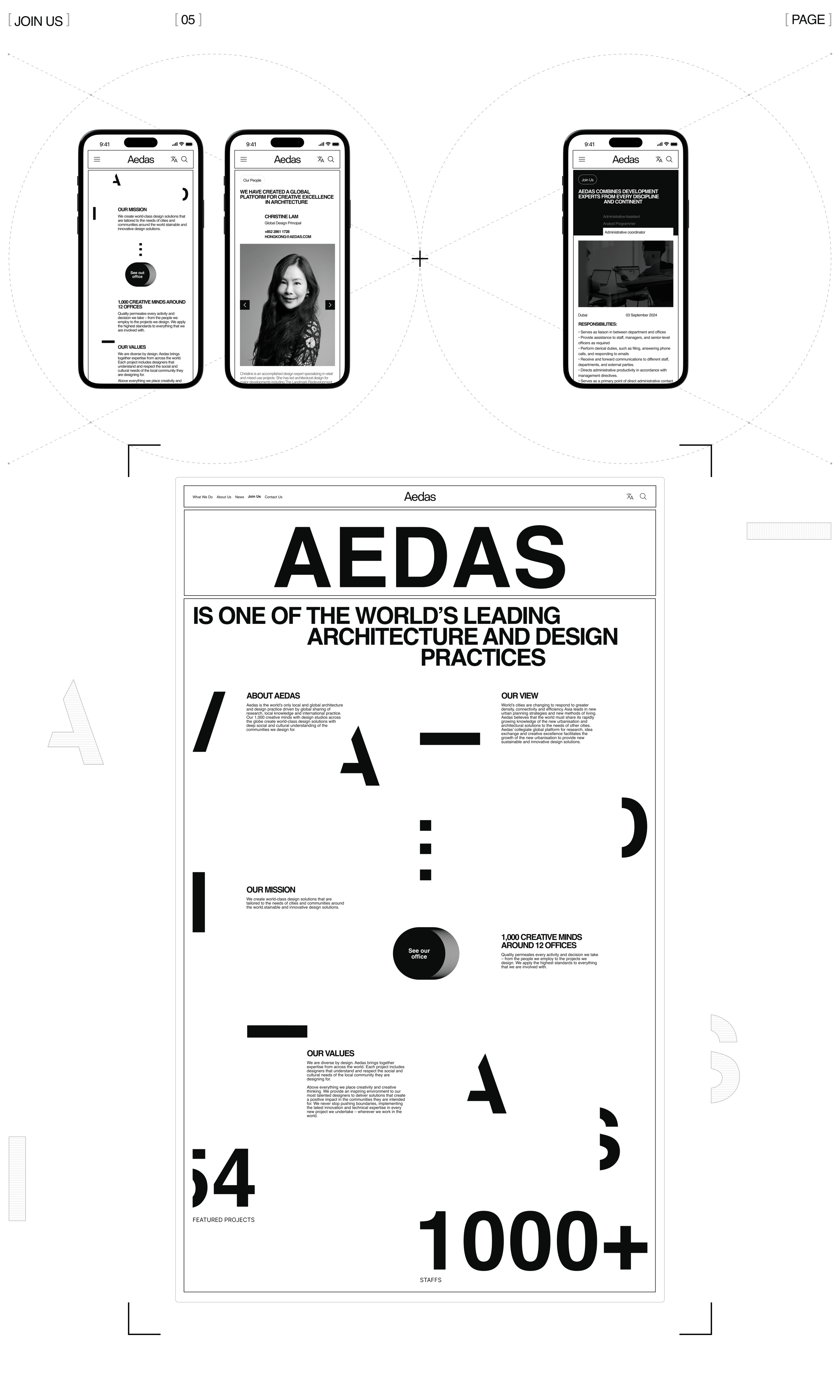 Редизайн корпоративного сайта Aedas — Изображение №8 — Интерфейсы на Dprofile