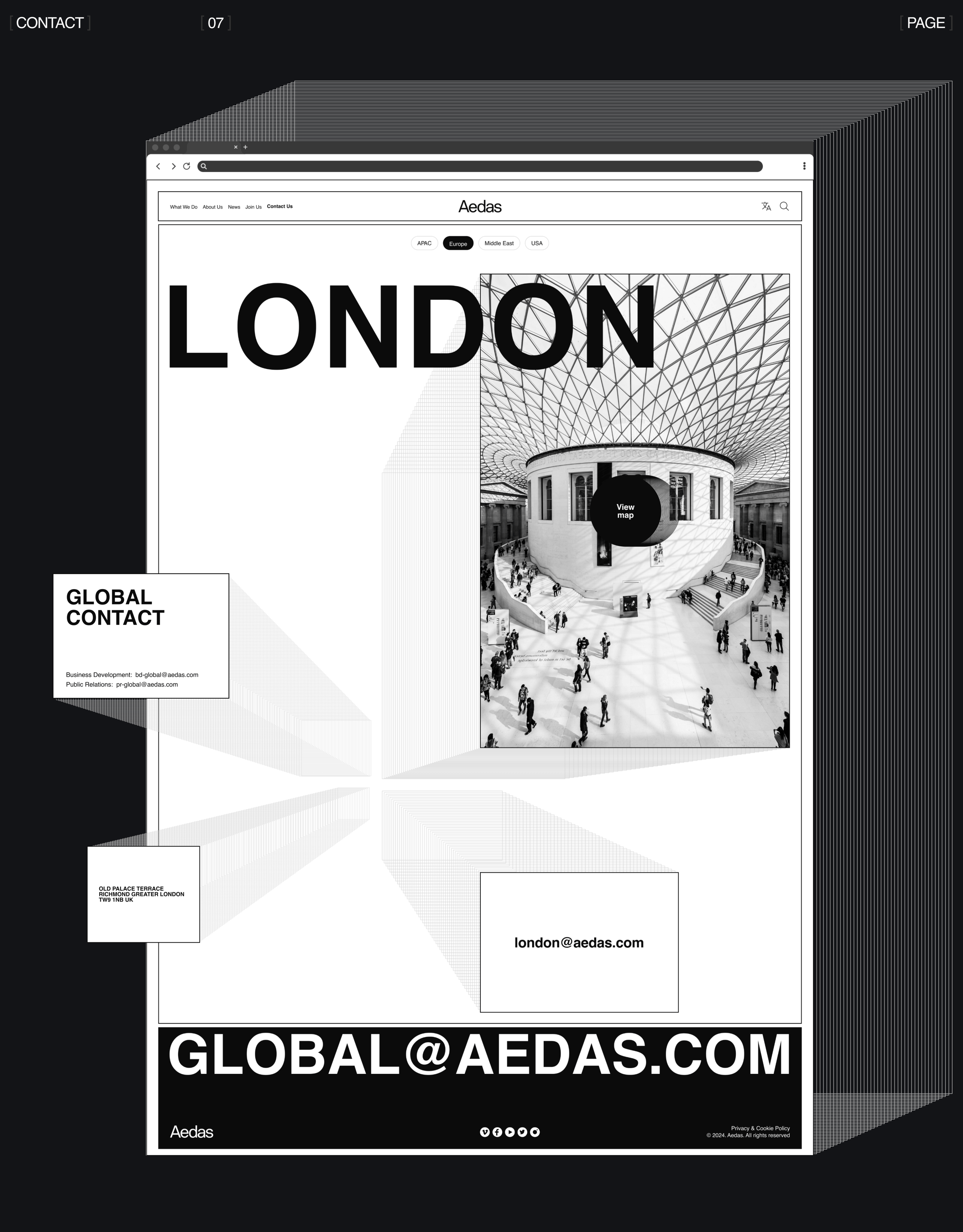 Редизайн корпоративного сайта Aedas — Изображение №11 — Интерфейсы на Dprofile