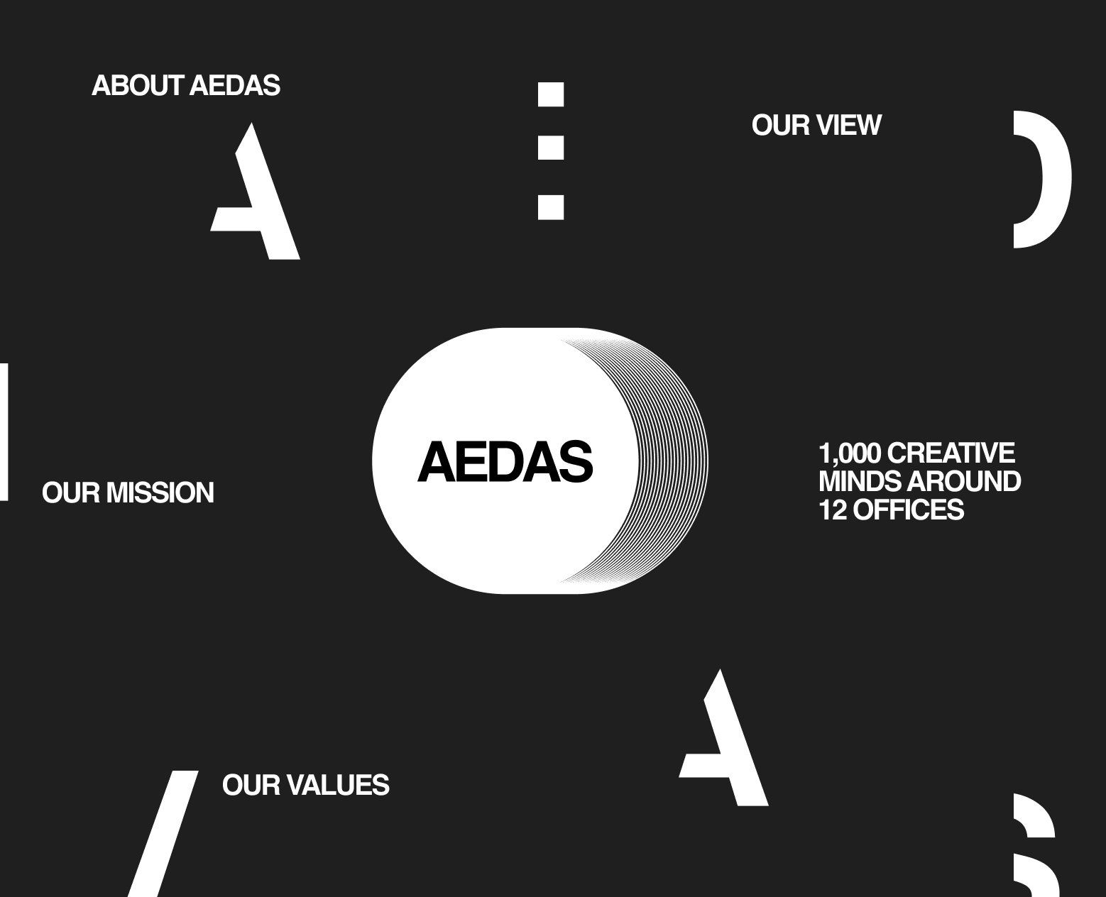 Редизайн корпоративного сайта Aedas — Интерфейсы на Dprofile