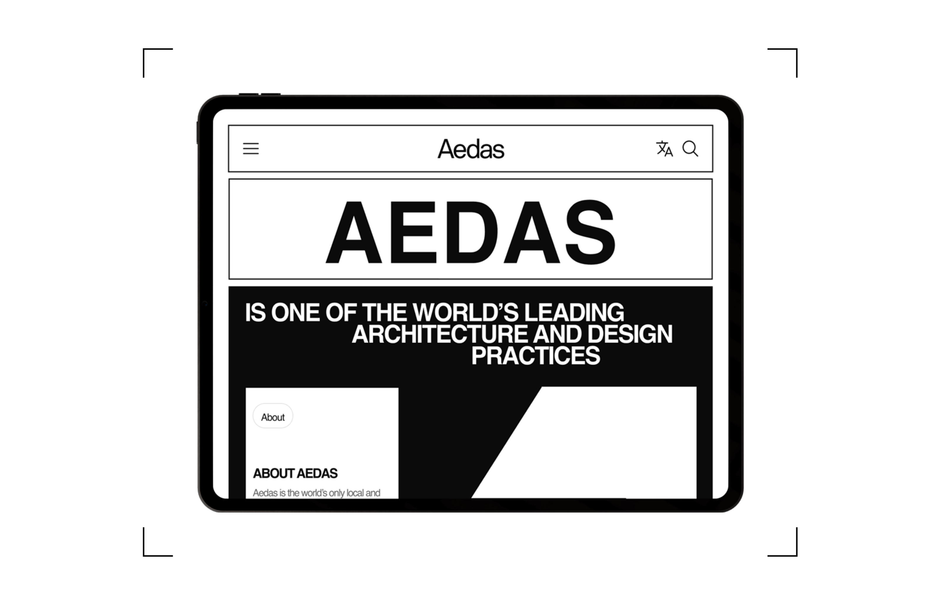 Редизайн корпоративного сайта Aedas — Изображение №5 — Интерфейсы на Dprofile
