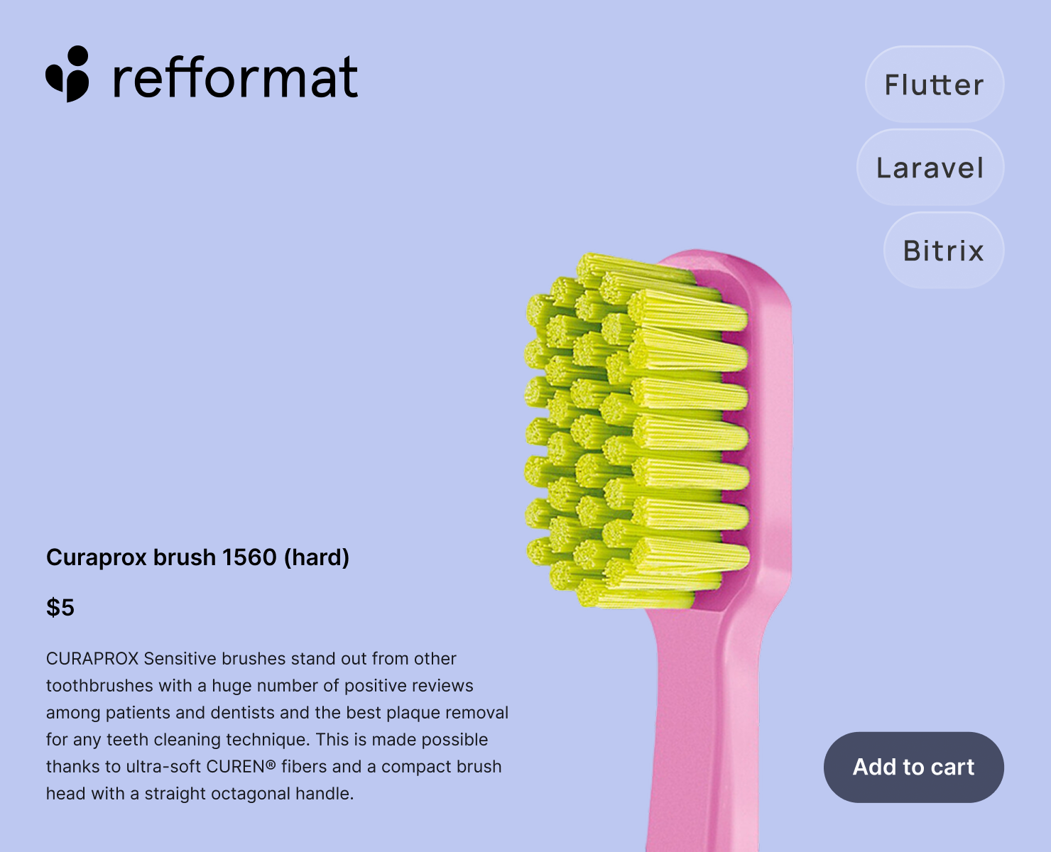 Refformat store — витрина товаров — Интерфейсы, Брендинг на Dprofile