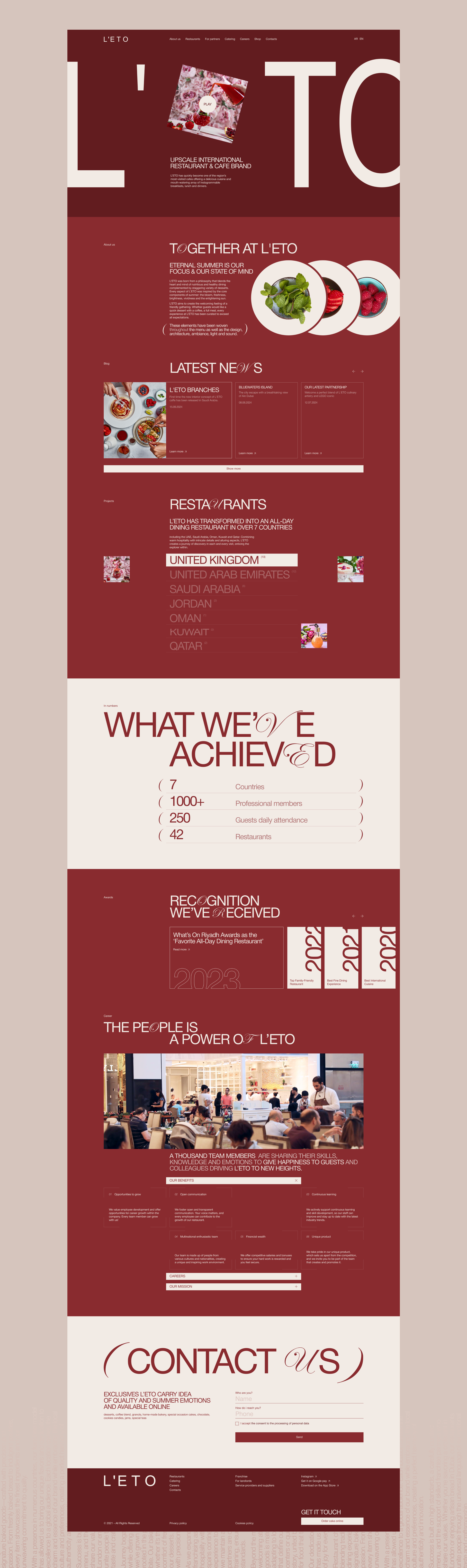 L'eto | Corporate website redesign — Изображение №3 — Интерфейсы на Dprofile