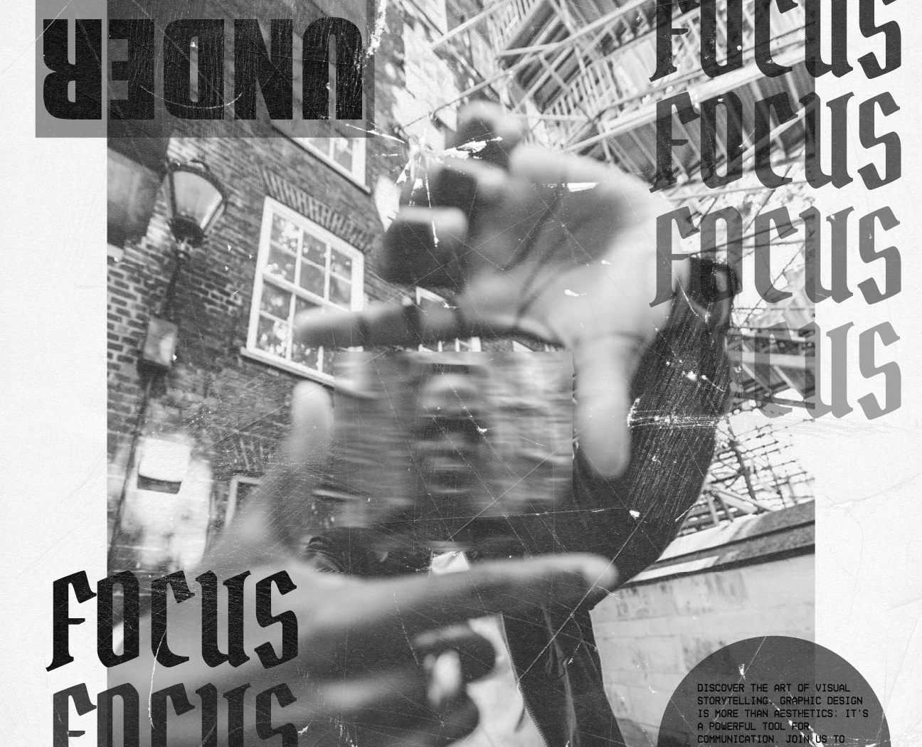 Typographic Poster Focus — Графика, Маркетинг на Dprofile