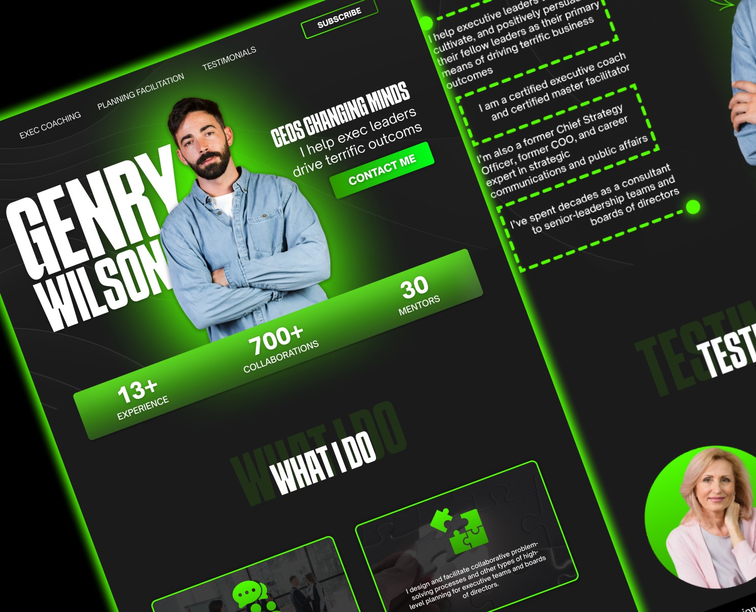 web design for Coaching \ landing page — Интерфейсы, Маркетинг на Dprofile