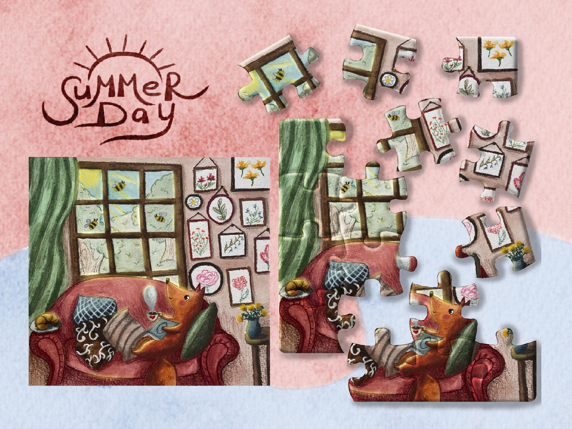 Children's Puzzles / Lettering — Изображение №5 — Брендинг, Иллюстрация на Dprofile