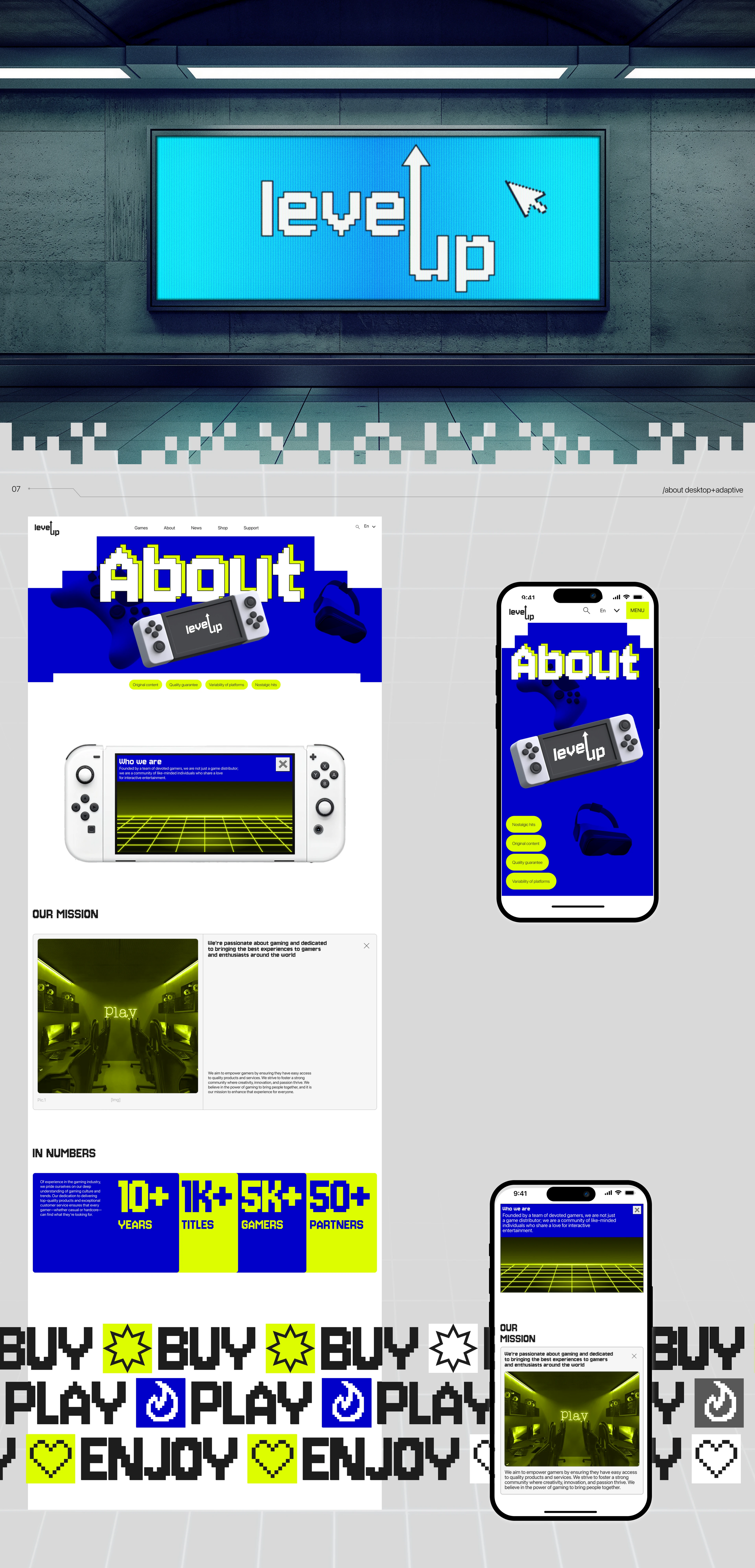 LEVEL UP | VIDEOGAMES DISTRIBUTOR — Изображение №9 — Интерфейсы, Брендинг на Dprofile