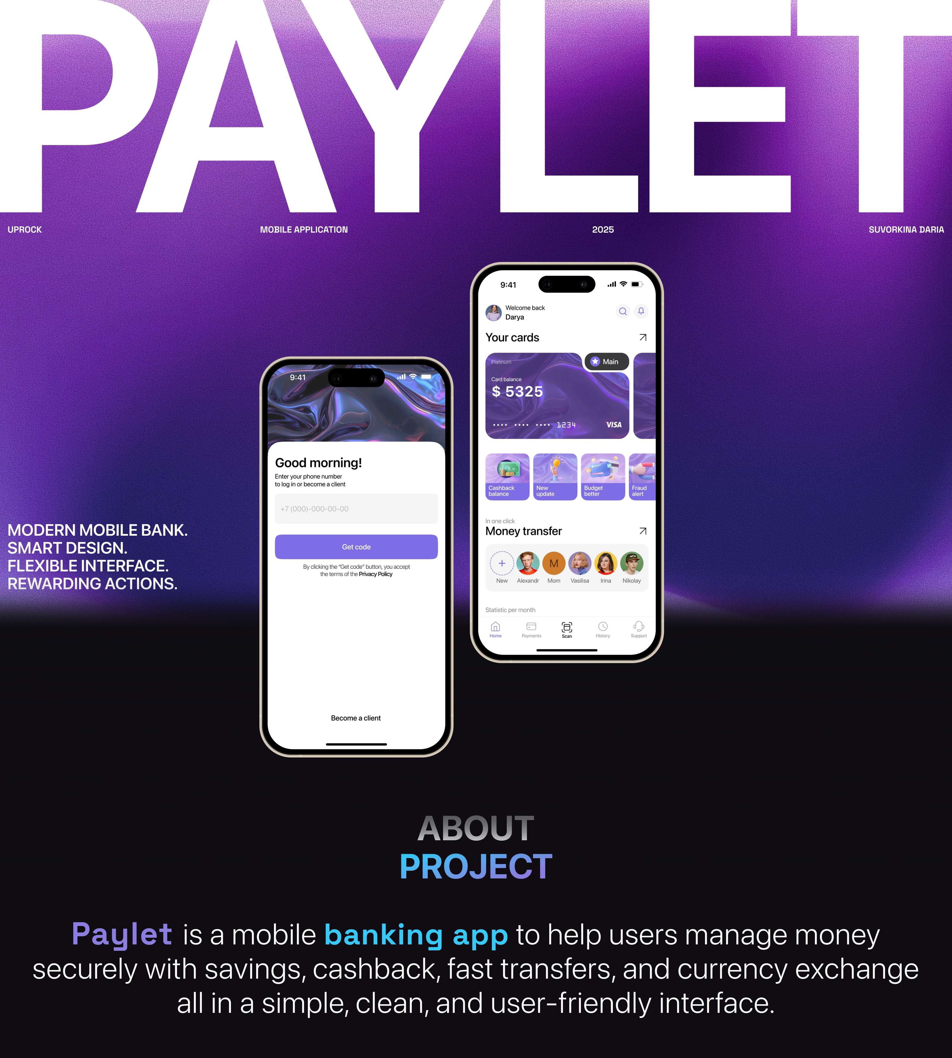 PAYLET | UI/UX дизайн мобильного приложения — Изображение №1 — Интерфейсы на Dprofile