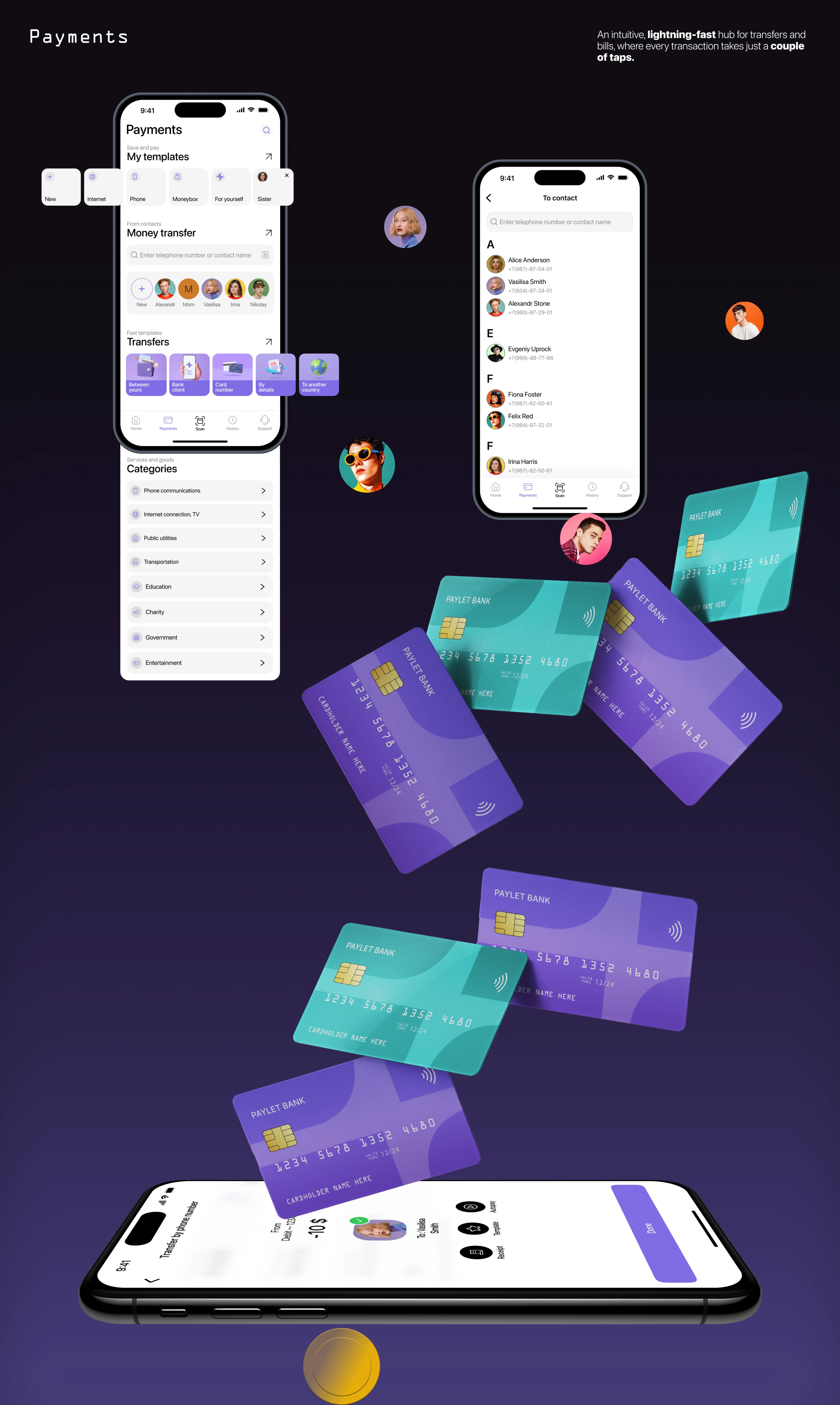 PAYLET | UI/UX дизайн мобильного приложения — Изображение №14 — Интерфейсы на Dprofile