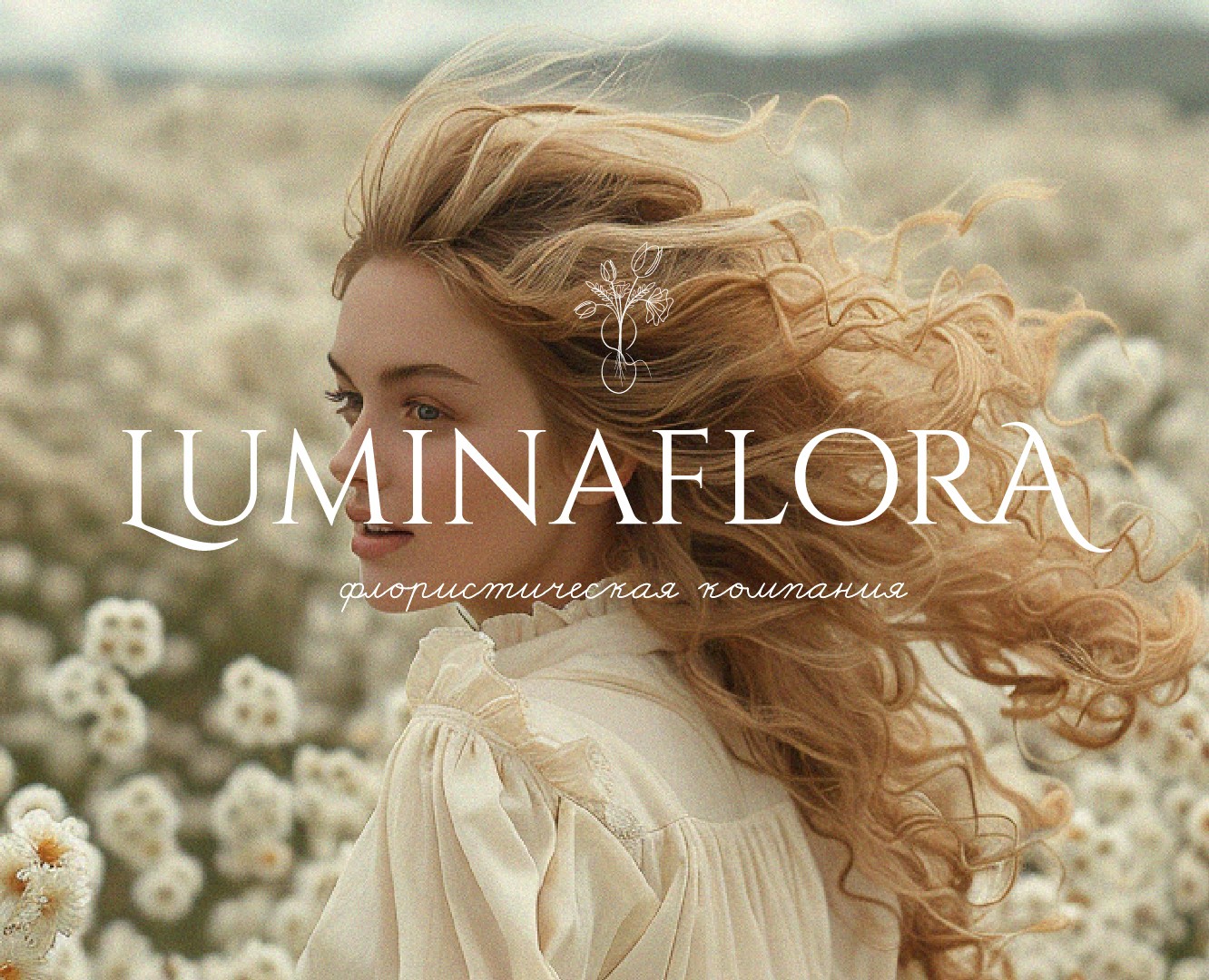 Фирменный стиль "LuminaFlora" флористическая компания — Брендинг, Графика на Dprofile