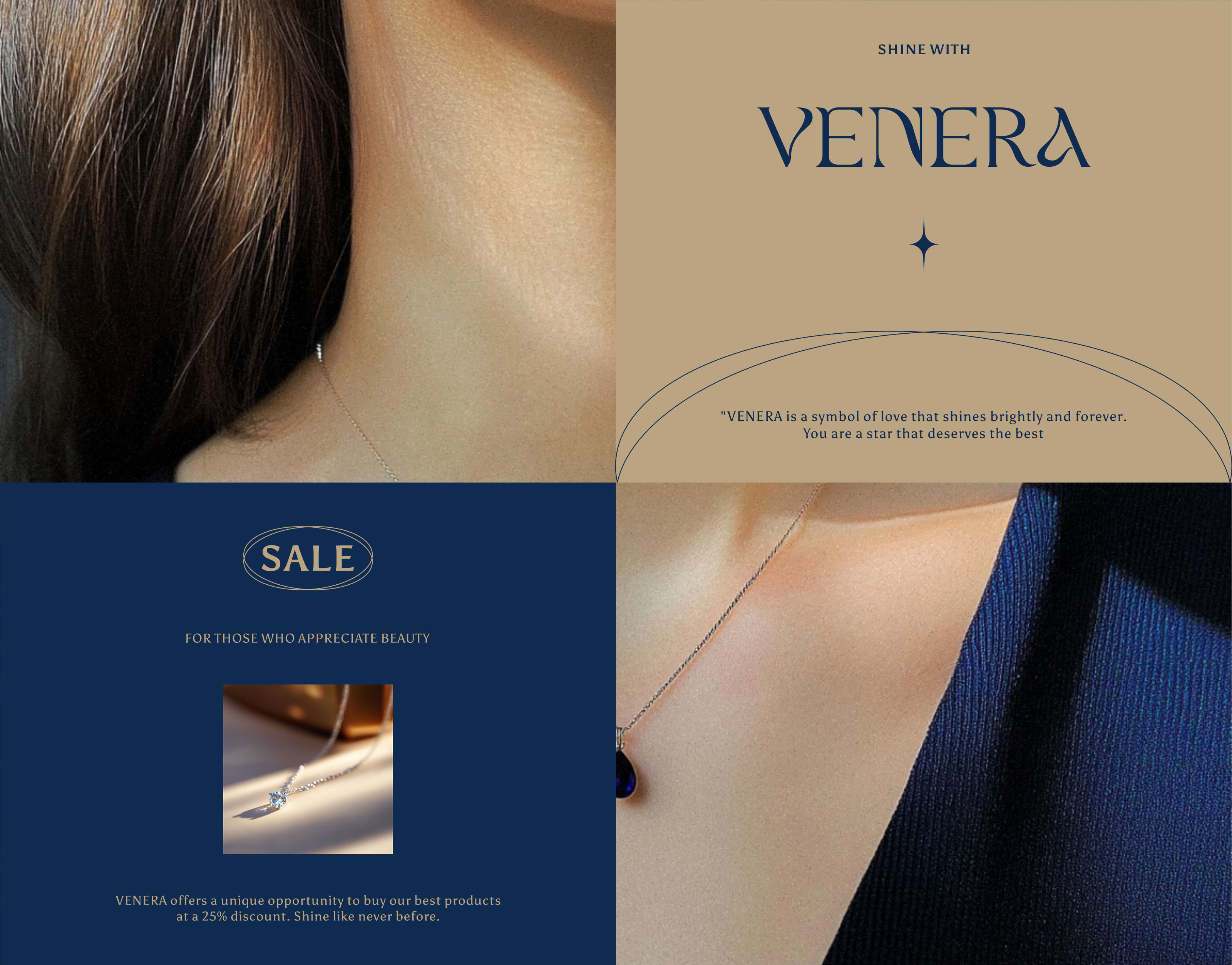 VENERA | ФИРМЕННЫЙ СТИЛЬ ЛОГОТИП БРЕНД УКРАШЕНИЙ LOGO — Изображение №13 — Брендинг на Dprofile