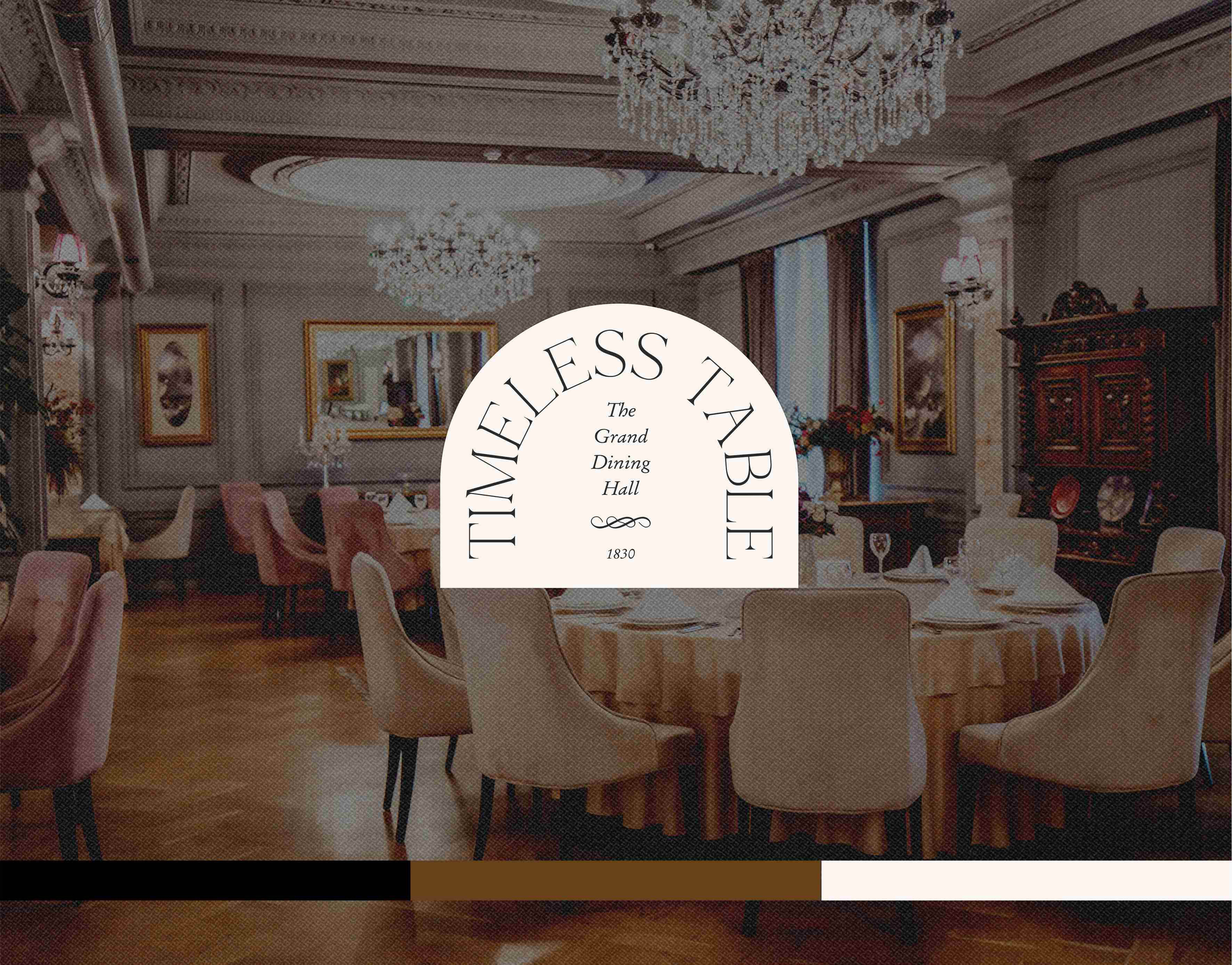 Ресторан TIMELESS TABLE |Фирменный стиль | Логотип — Изображение №7 — Брендинг на Dprofile