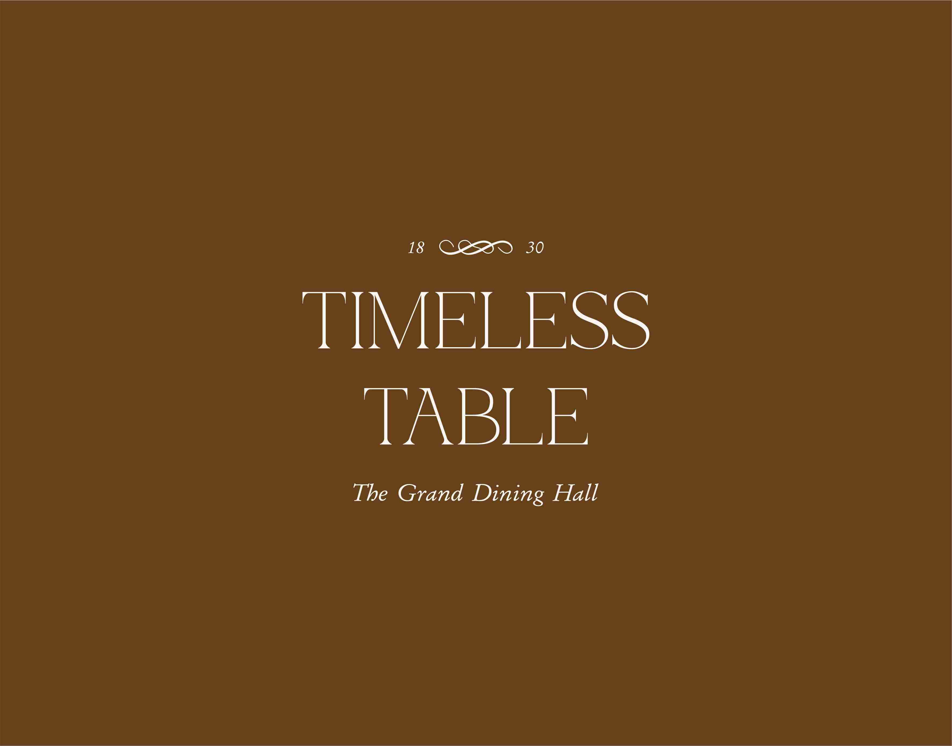 Ресторан TIMELESS TABLE |Фирменный стиль | Логотип — Изображение №6 — Брендинг на Dprofile