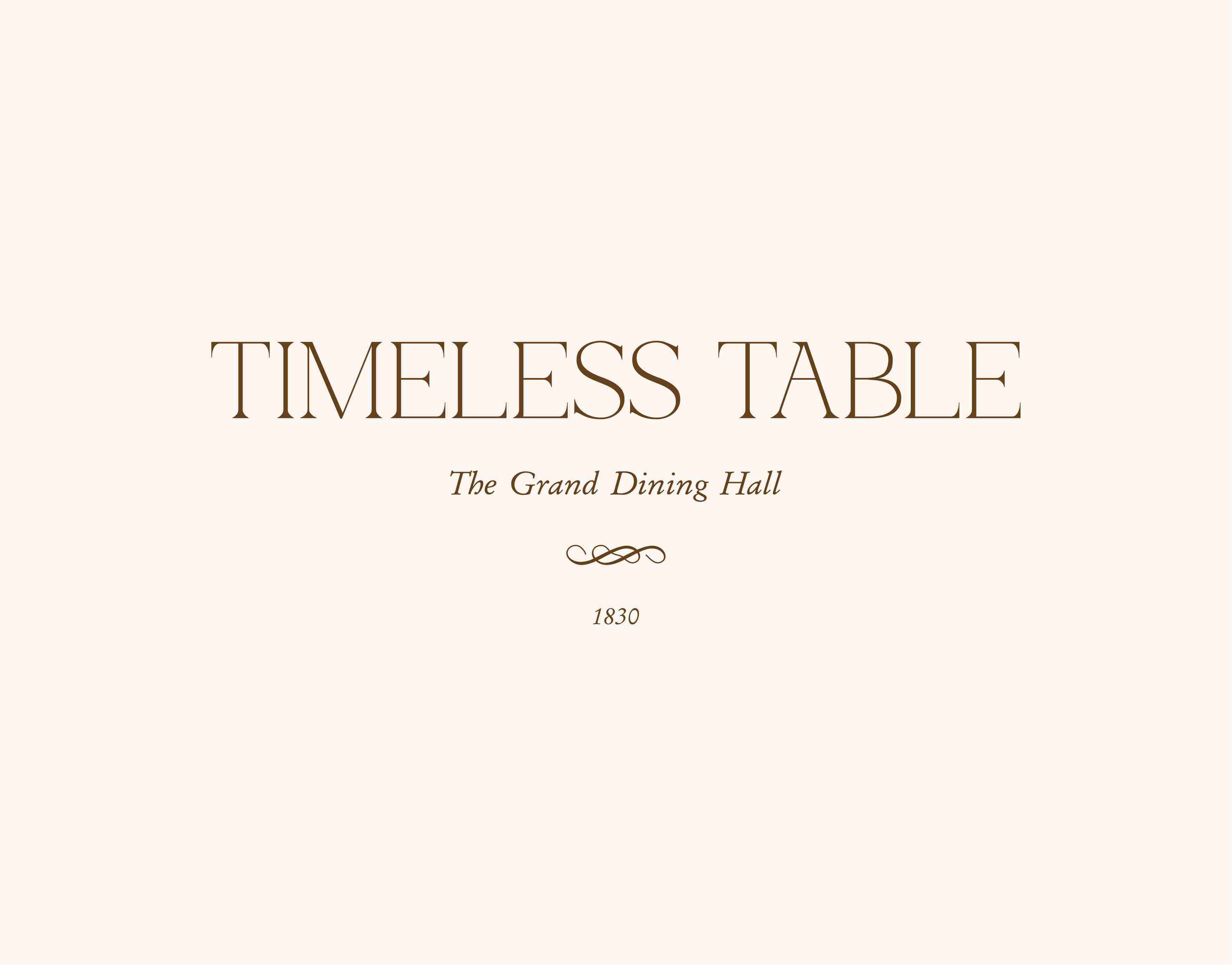 Ресторан TIMELESS TABLE |Фирменный стиль | Логотип — Изображение №1 — Брендинг на Dprofile