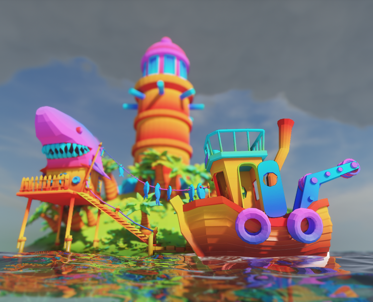 a stylized island на Dprofile