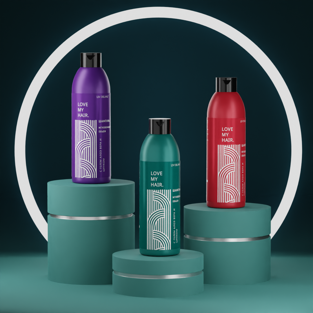 Bottles of shampoos Liv Delano — Изображение №3 — 3D, Анимация на Dprofile