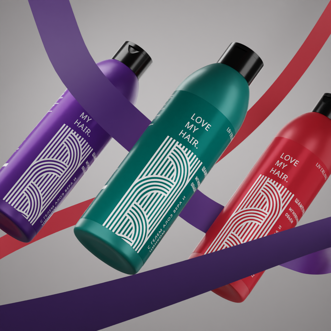 Bottles of shampoos Liv Delano — Изображение №8 — 3D, Анимация на Dprofile