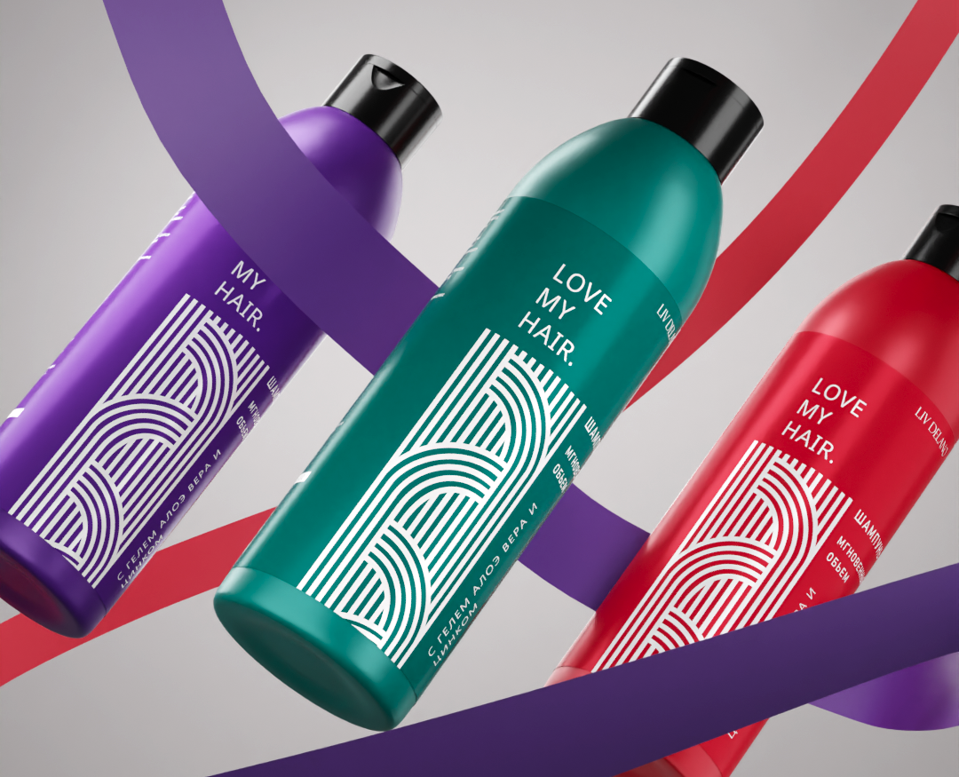 Bottles of shampoos Liv Delano на Dprofile