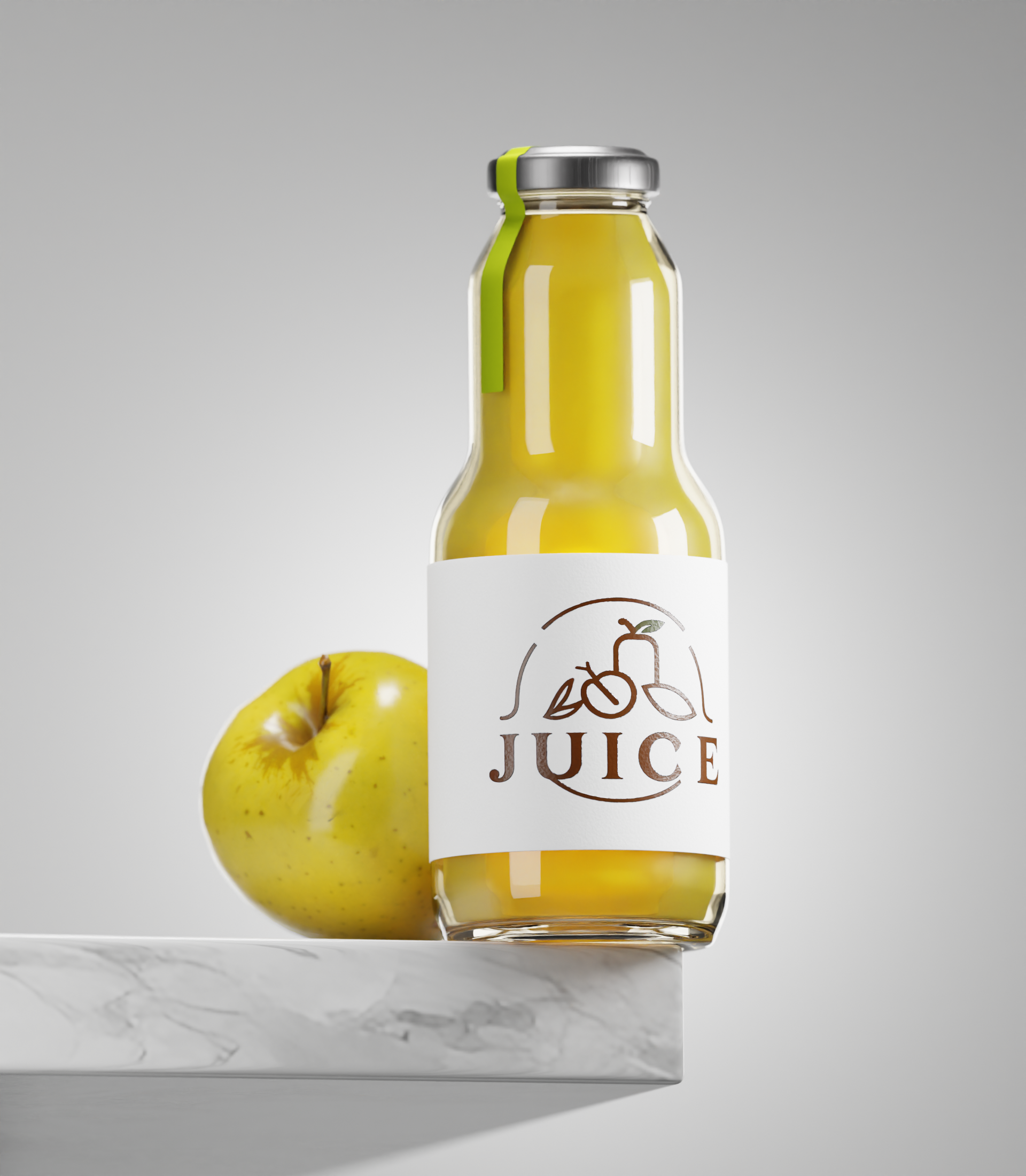 Бутылка сока "Juice" 3D визуализация — Изображение №4 — 3D, Анимация на Dprofile