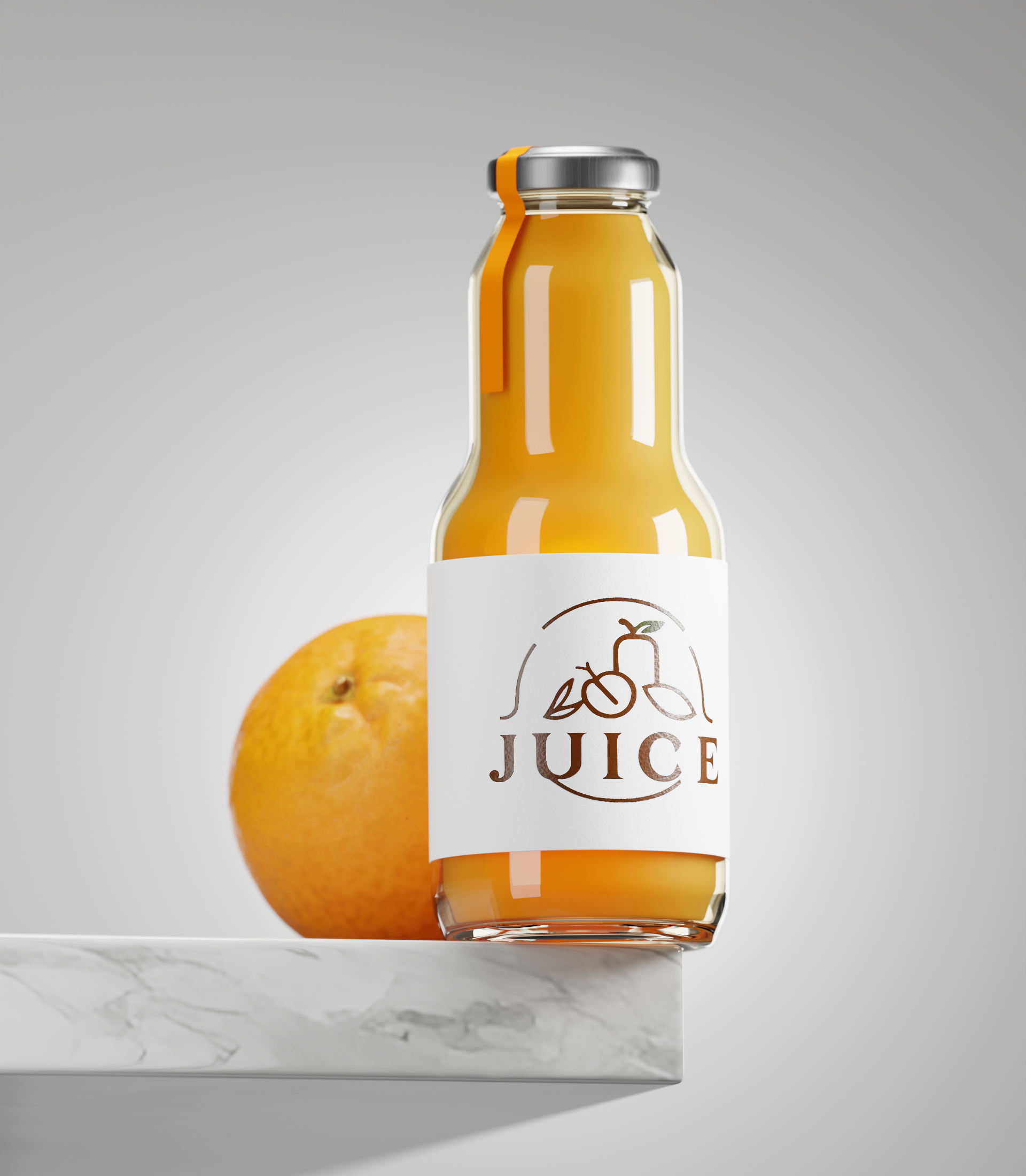 Бутылка сока "Juice" 3D визуализация — Изображение №1 — 3D, Анимация на Dprofile