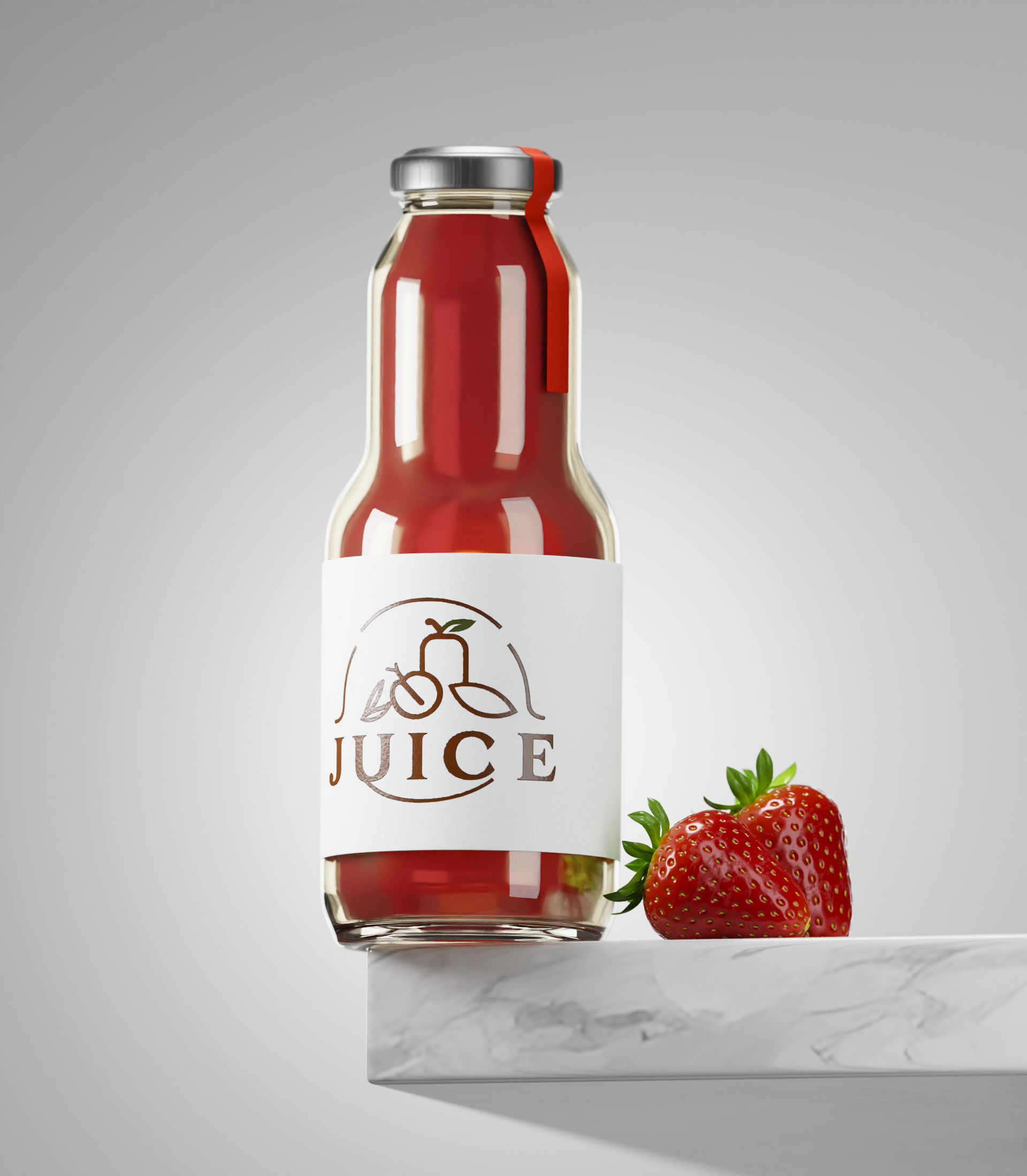 Бутылка сока "Juice" 3D визуализация — Изображение №5 — 3D, Анимация на Dprofile
