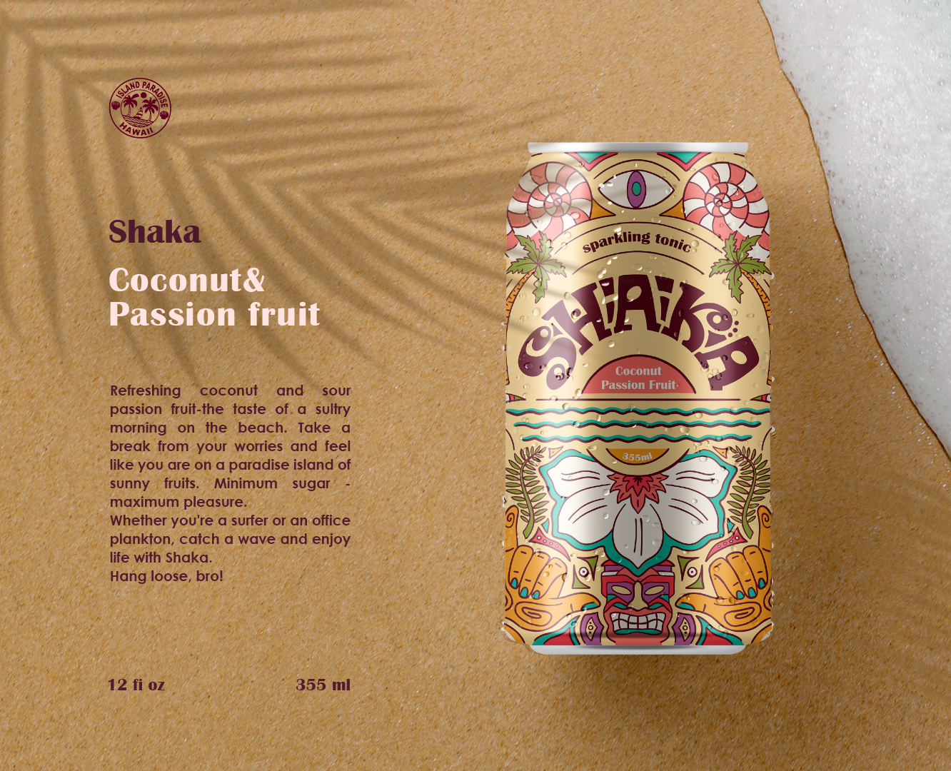 SHAKA tonic — Брендинг, Иллюстрация на Dprofile