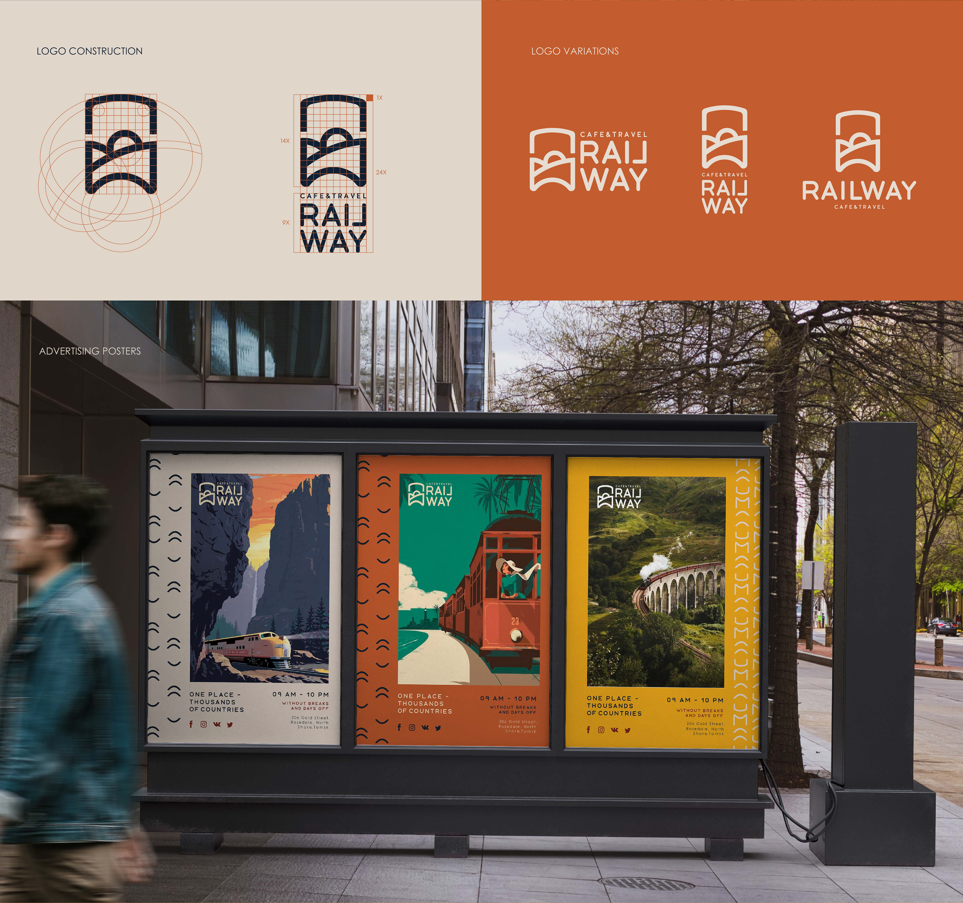 RAILWAY cafe&travel — Изображение №3 — Брендинг, Графика на Dprofile
