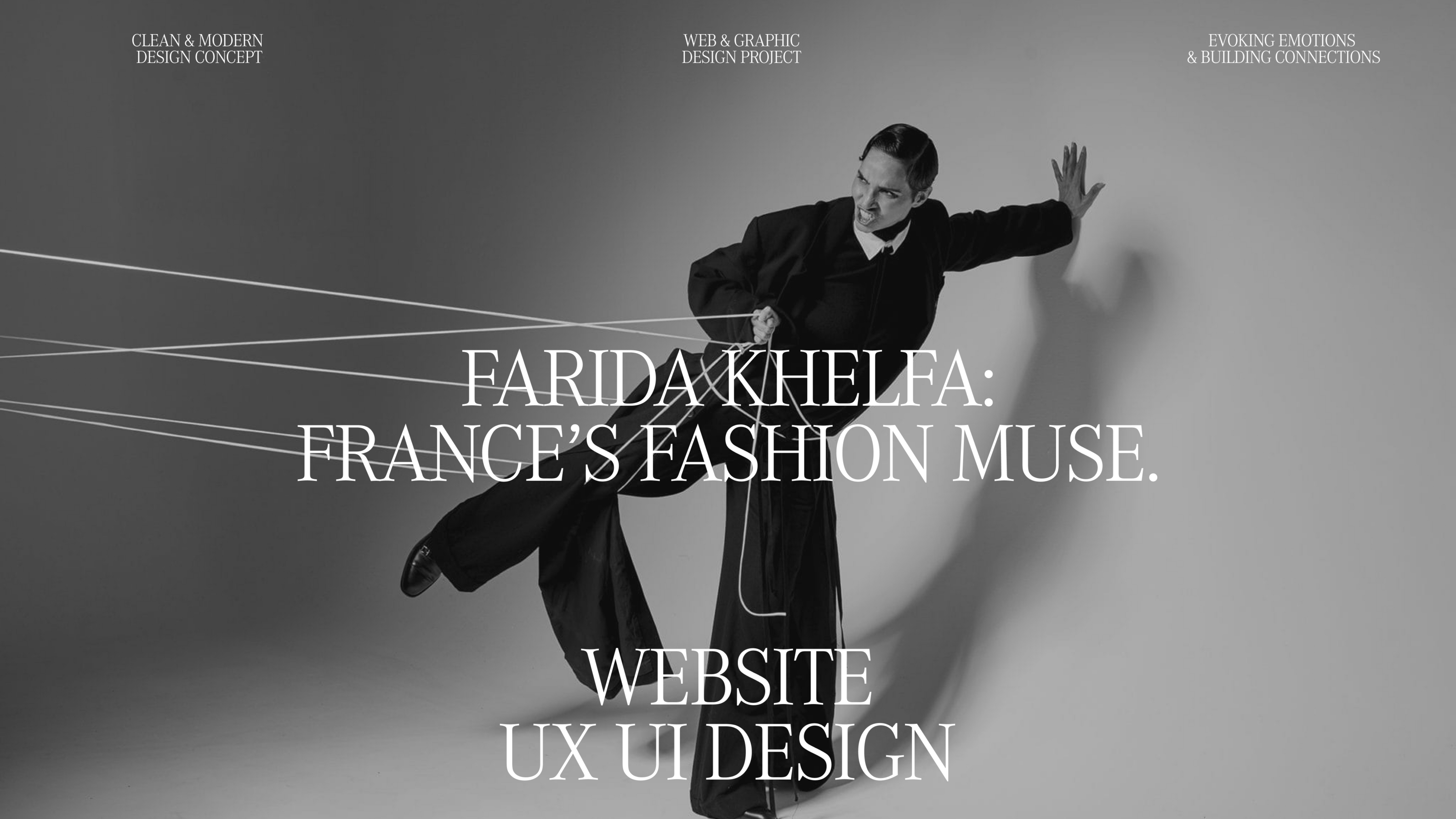 WEBSITE FARIDA KHELFA: FRANCE’S FASHION MUSE. — Изображение №1 — Интерфейсы на Dprofile