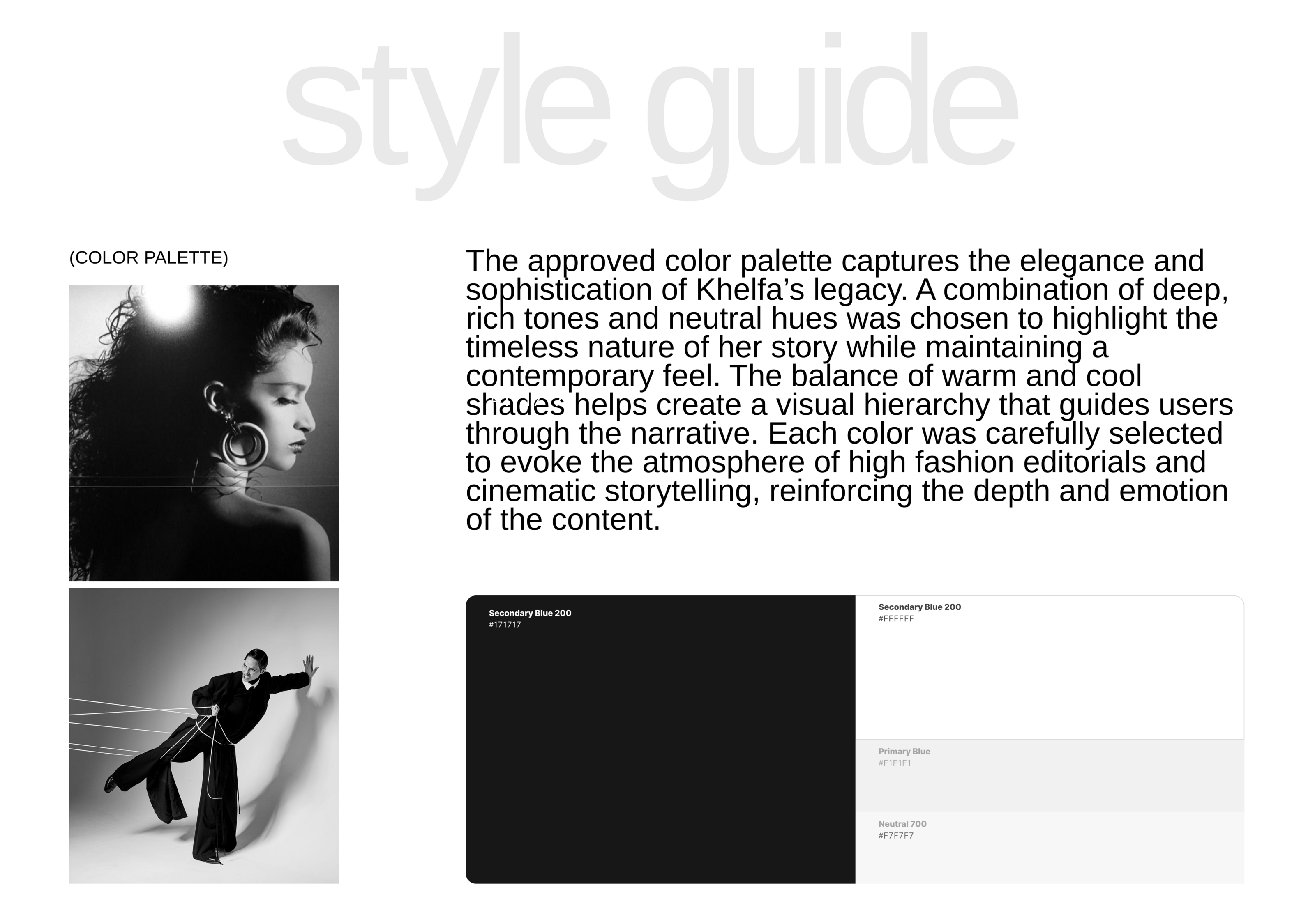WEBSITE FARIDA KHELFA: FRANCE’S FASHION MUSE. — Изображение №5 — Интерфейсы на Dprofile