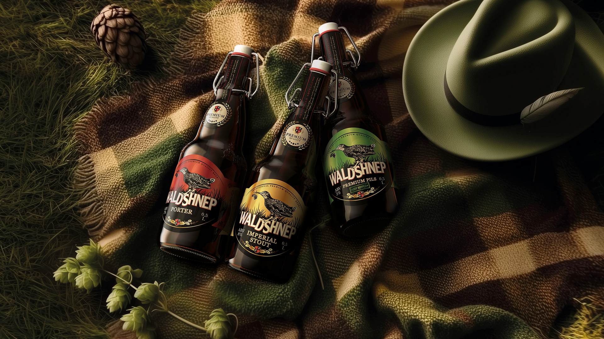 Разработка нового премиального бренда пива Waldshnep — Изображение №16 — Брендинг на Dprofile