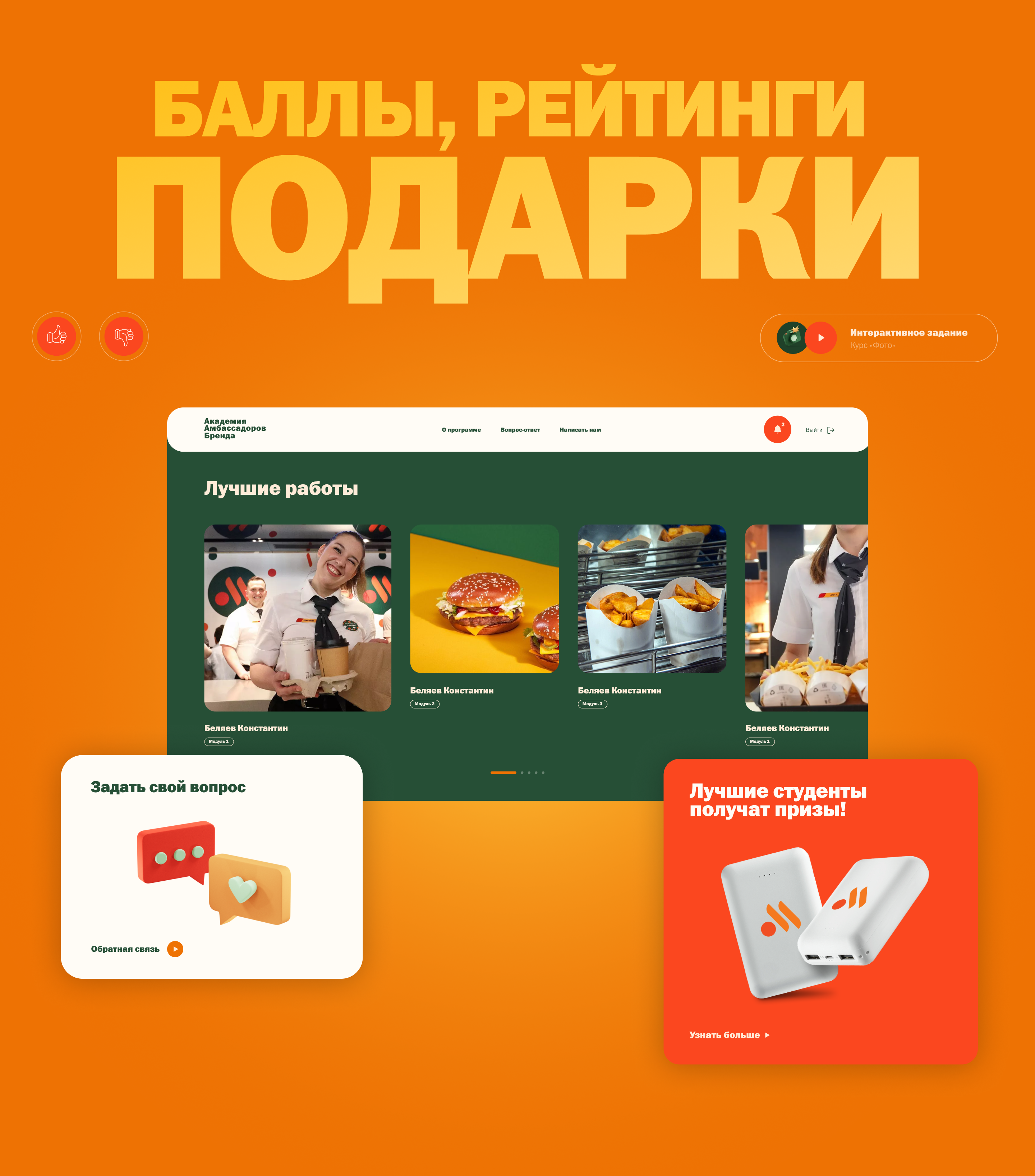 Академия Амбассадоров бренда — Изображение №4 — Интерфейсы, Графика на Dprofile