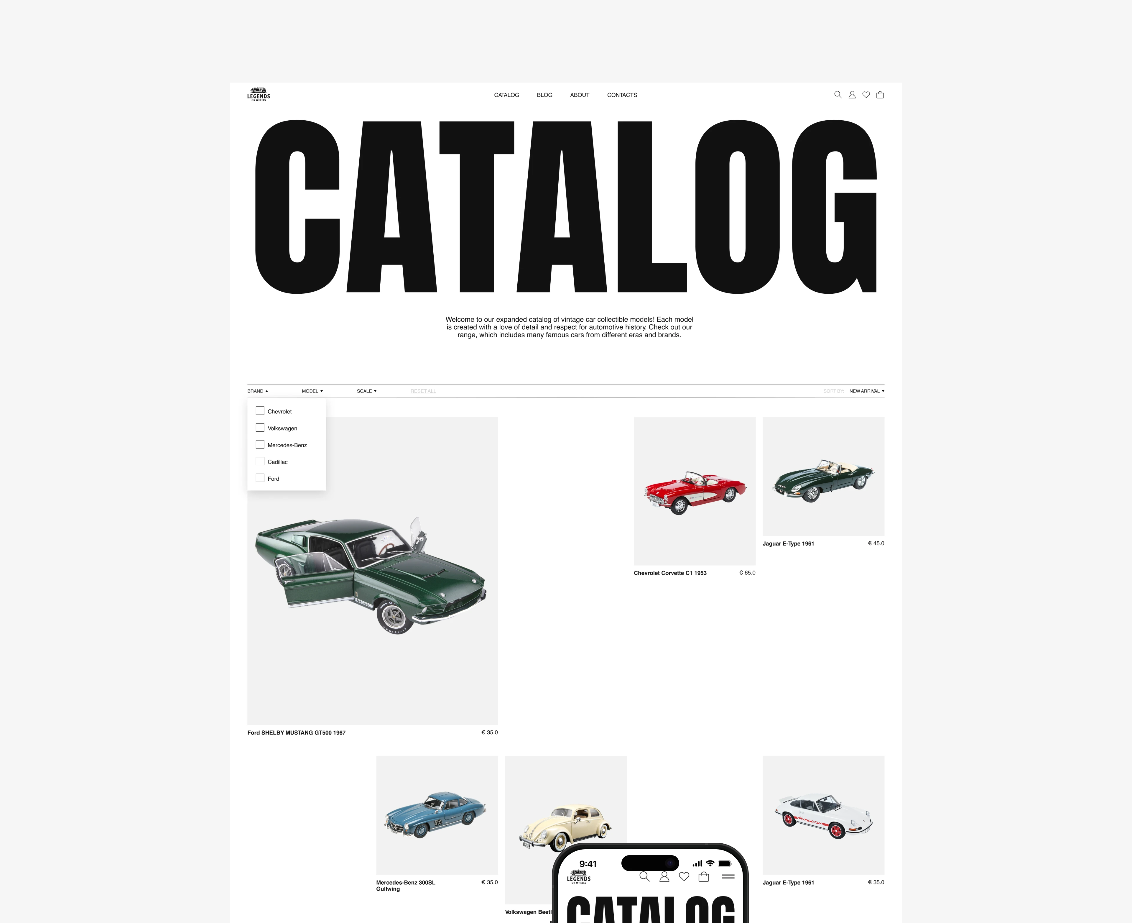LEGENDS ON WHEELS | E-COMMERCE STORE — Изображение №6 — Интерфейсы на Dprofile