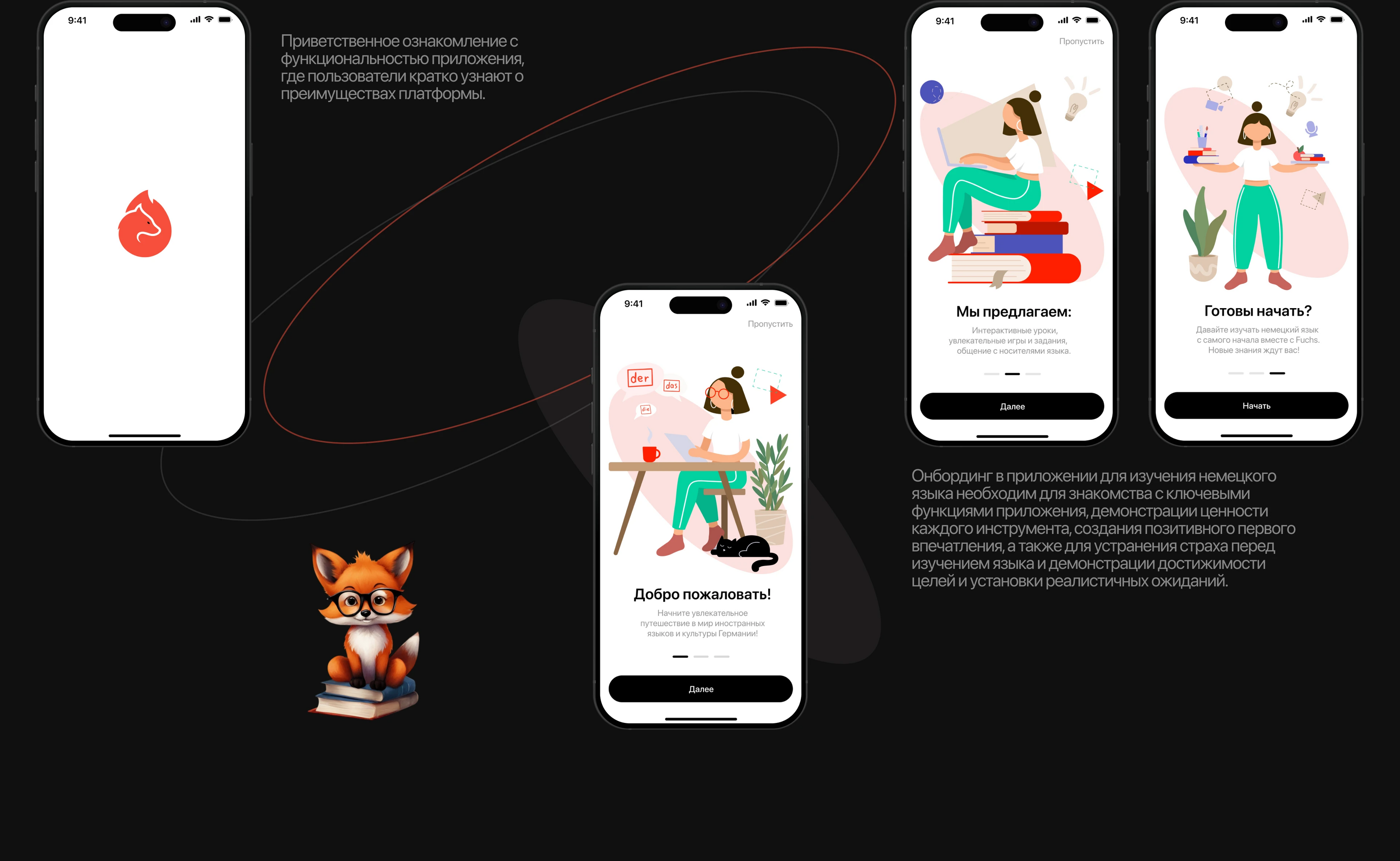 Fuchs | Mobile Learning App — Изображение №4 — Интерфейсы на Dprofile