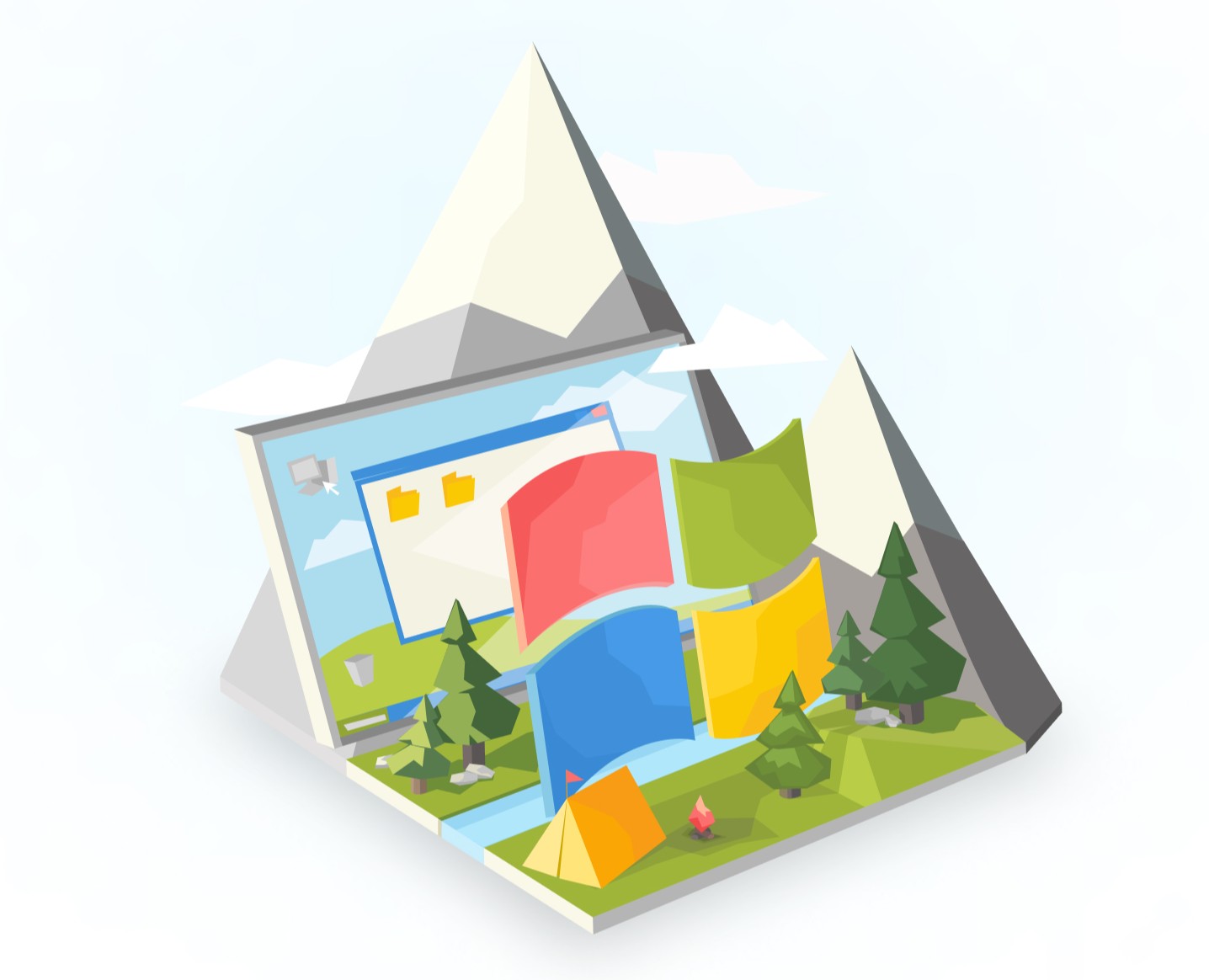 Иллюстрация Windows XP — Иллюстрация на Dprofile