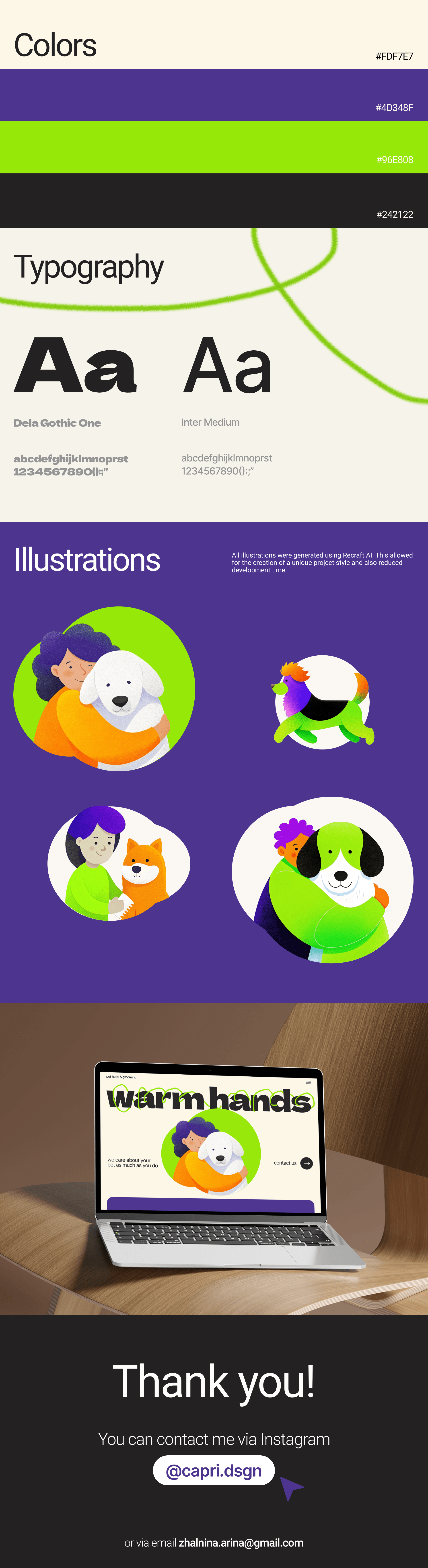Website for the grooming studio | Warm hands — Изображение №2 — Интерфейсы, Графика на Dprofile